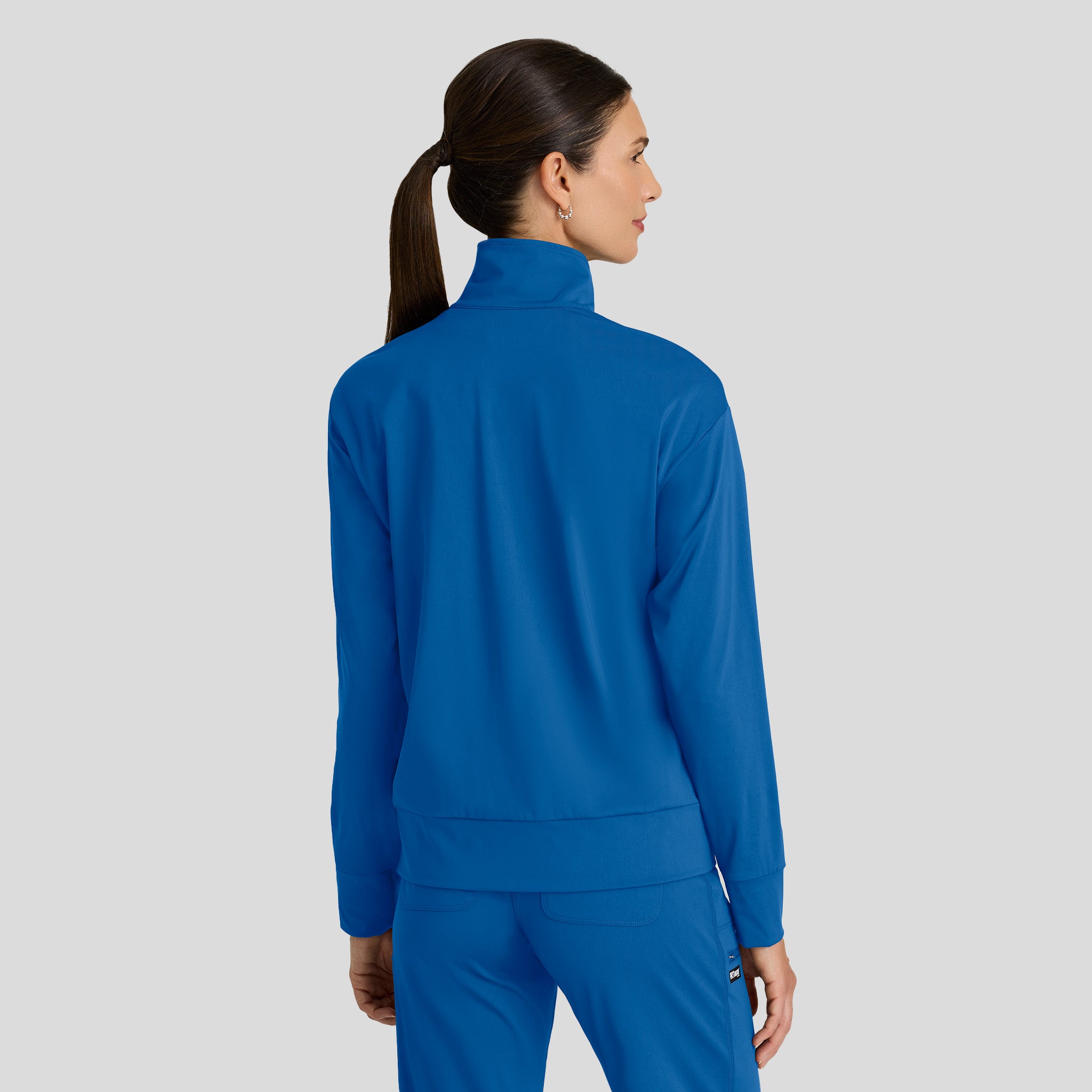 Ease Knit Warm-Up Jacket | Royal