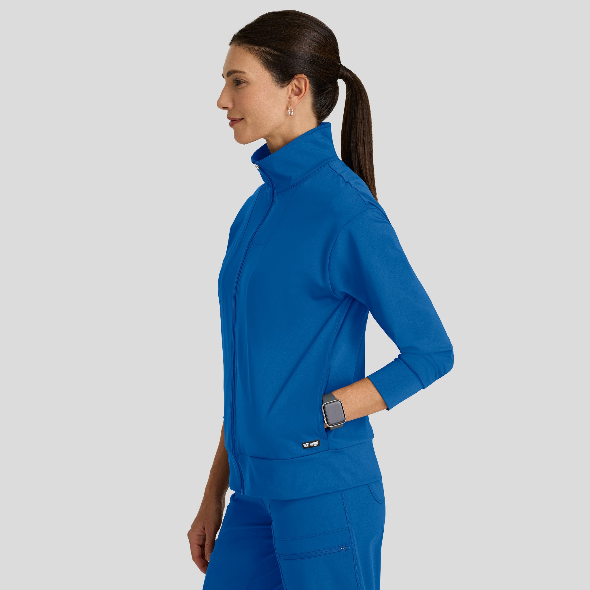 Ease Knit Warm-Up Jacket | Royal