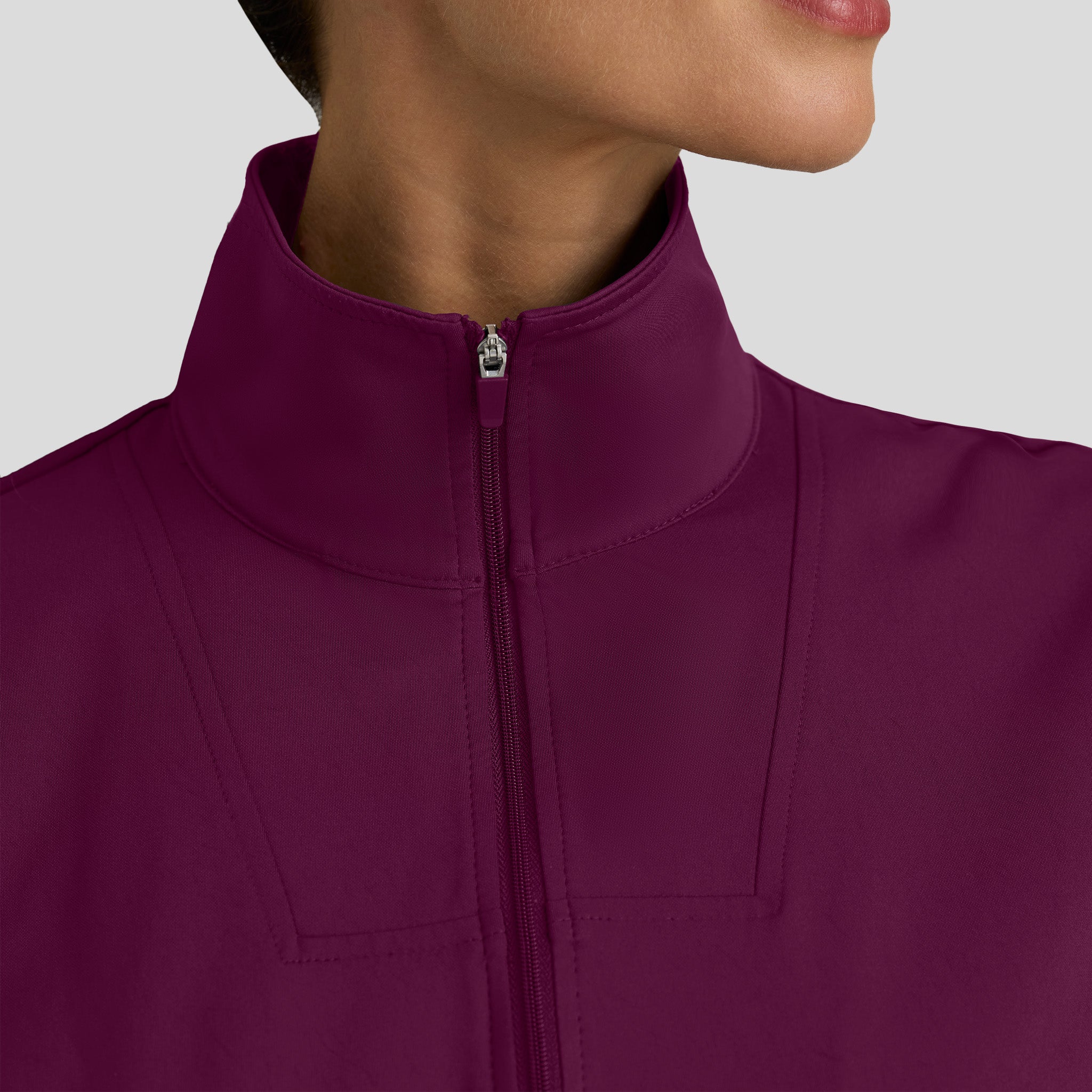 Ease Knit Warm-Up Jacket | Wine