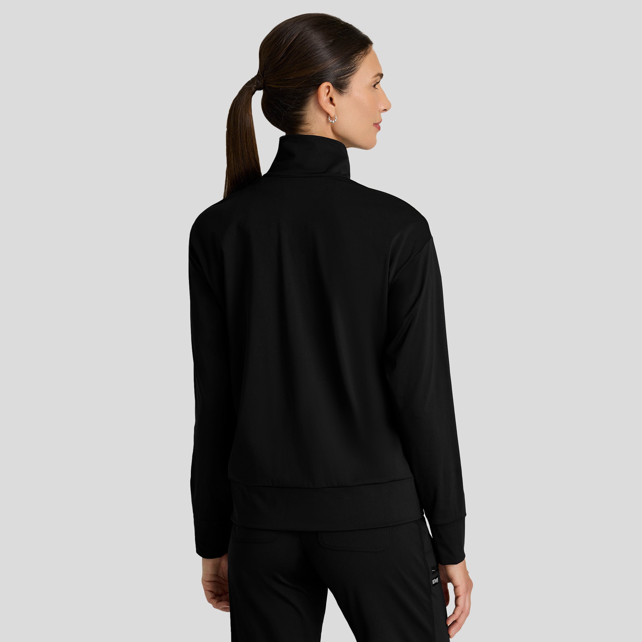 Ease Knit Warm-Up Jacket | Black
