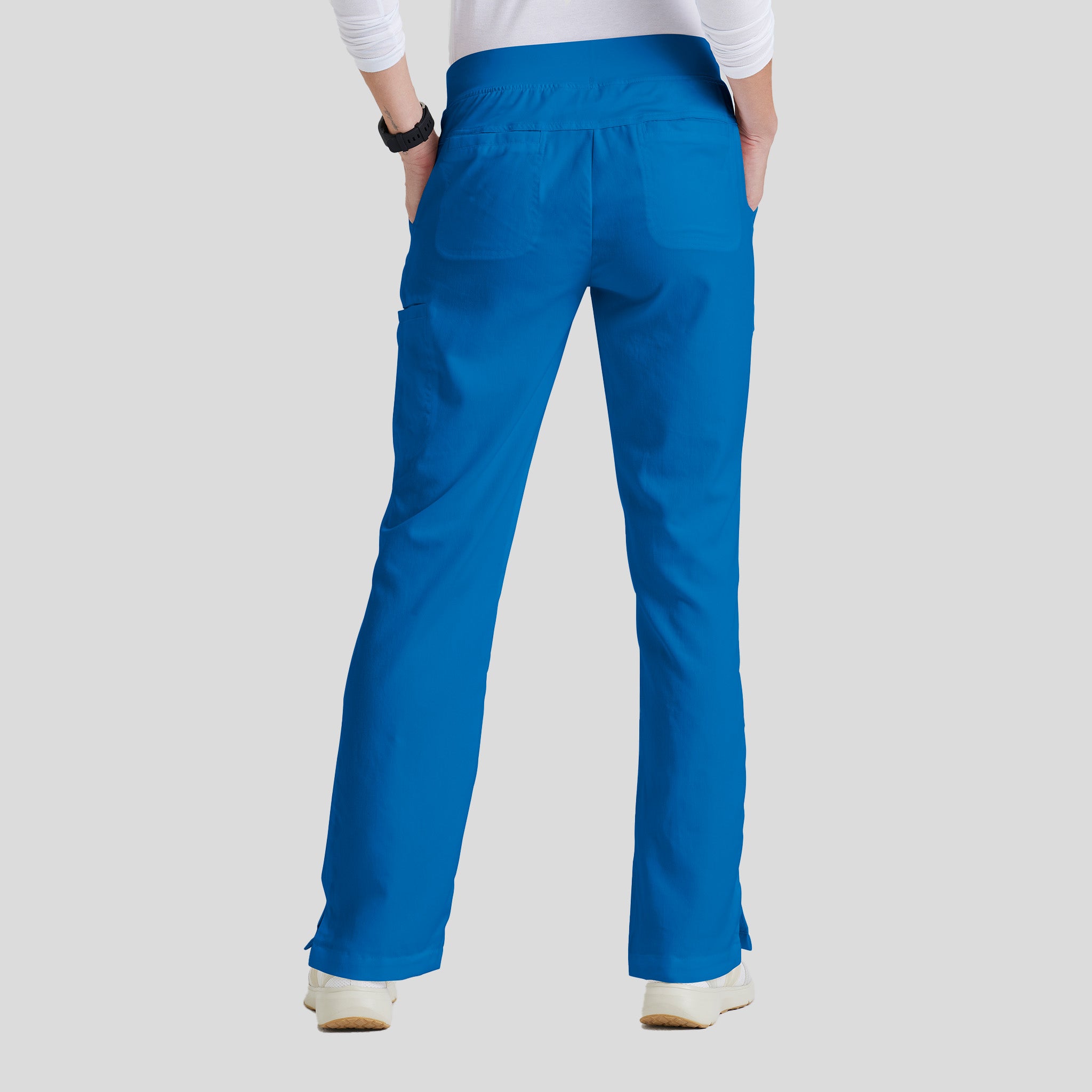 Mia 6-Pocket Low-Rise Straight Leg Scrub Pant | Royal