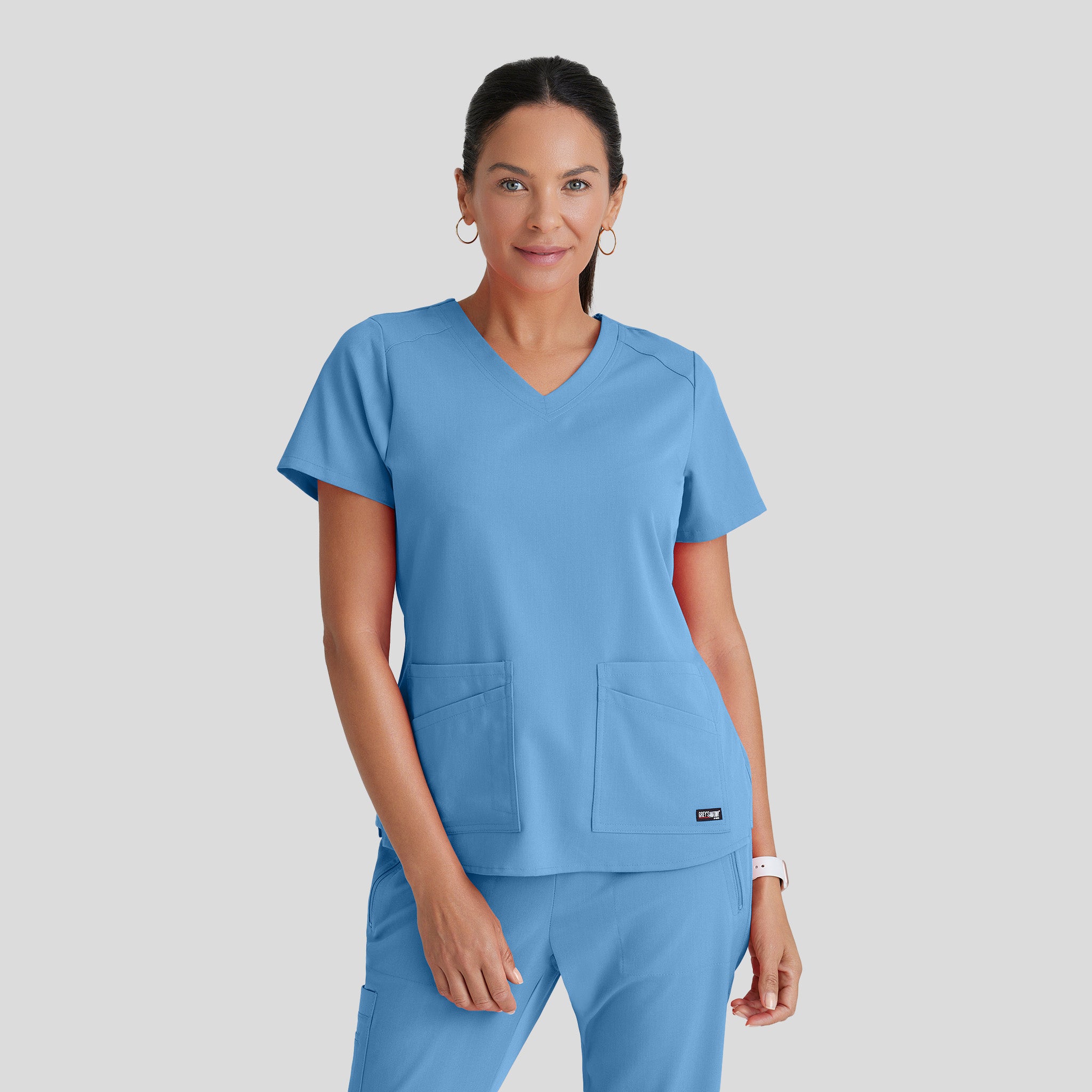 Emma 4-Pocket V-Neck Scrub Top | Ciel
