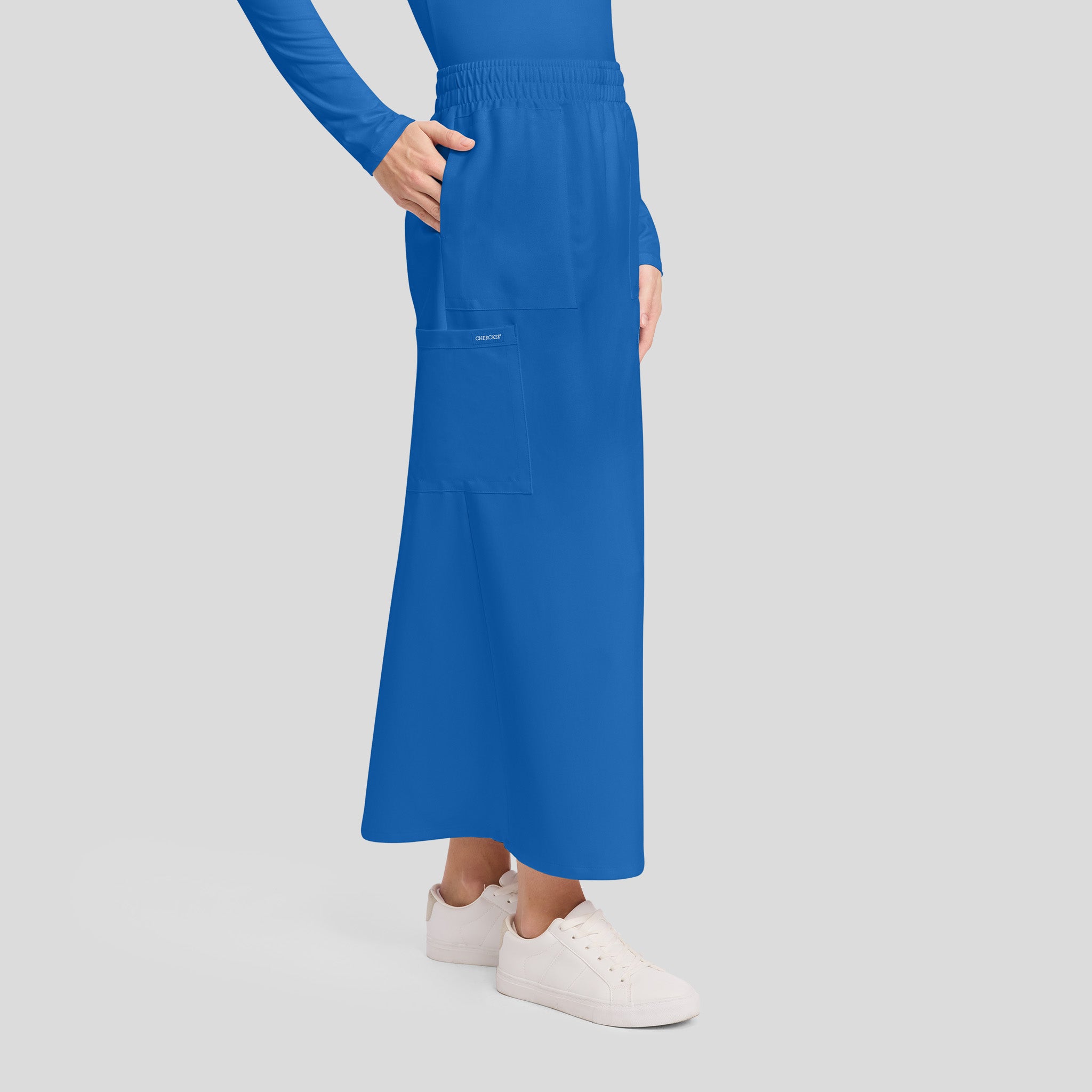 3-Pocket Maxi Scrub Skirt | Royal