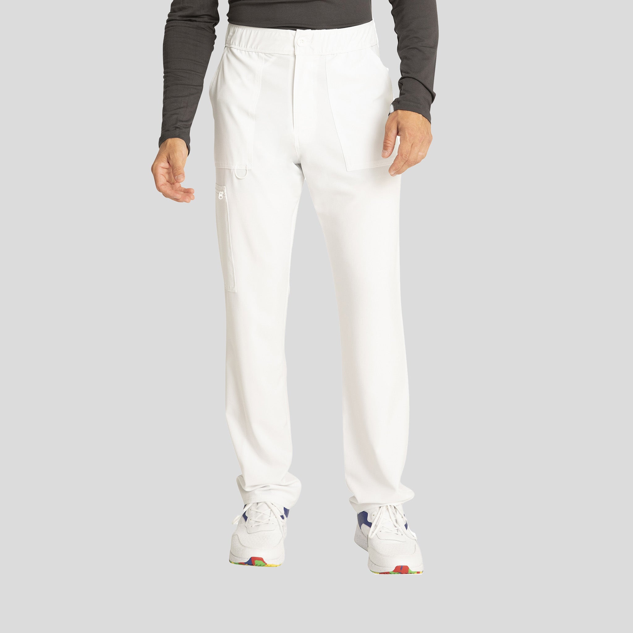 Men's Fly Front Cargo Pant | White