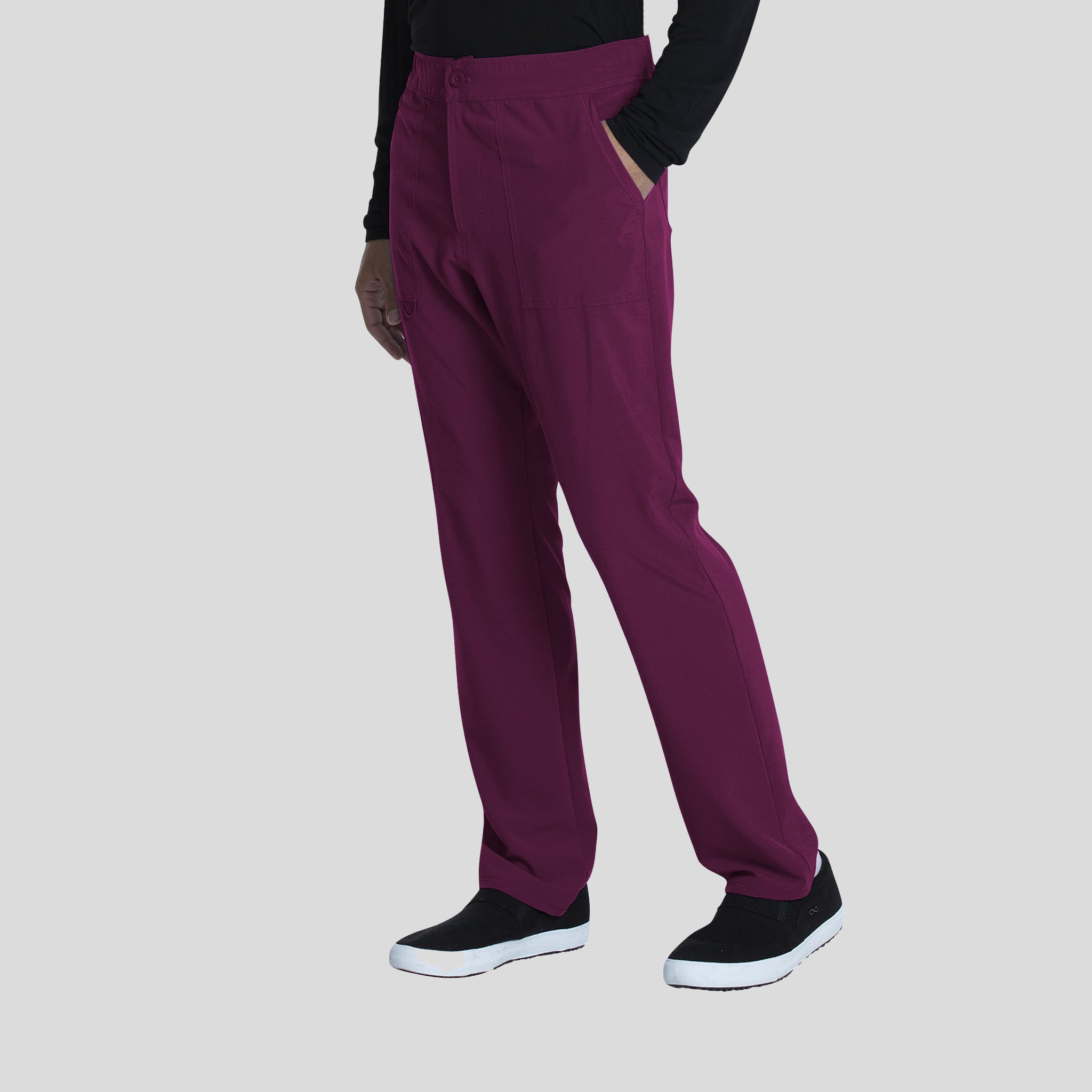 Men's Fly Front Cargo Pant | Wine