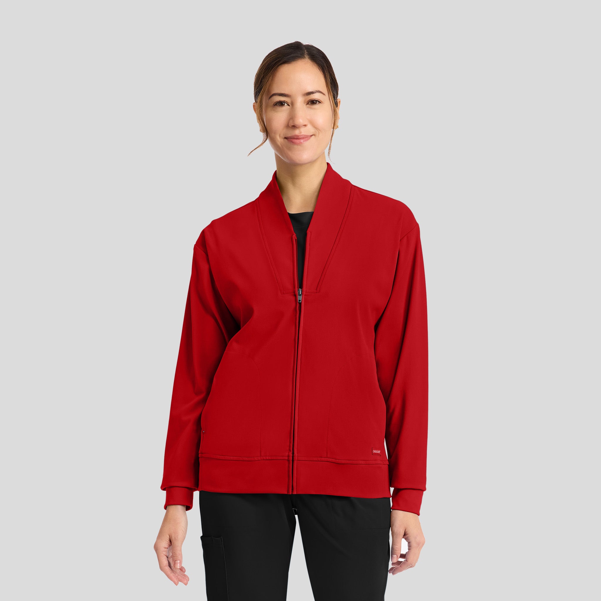 Achieve Warm-Up Scrub Jacket | Red