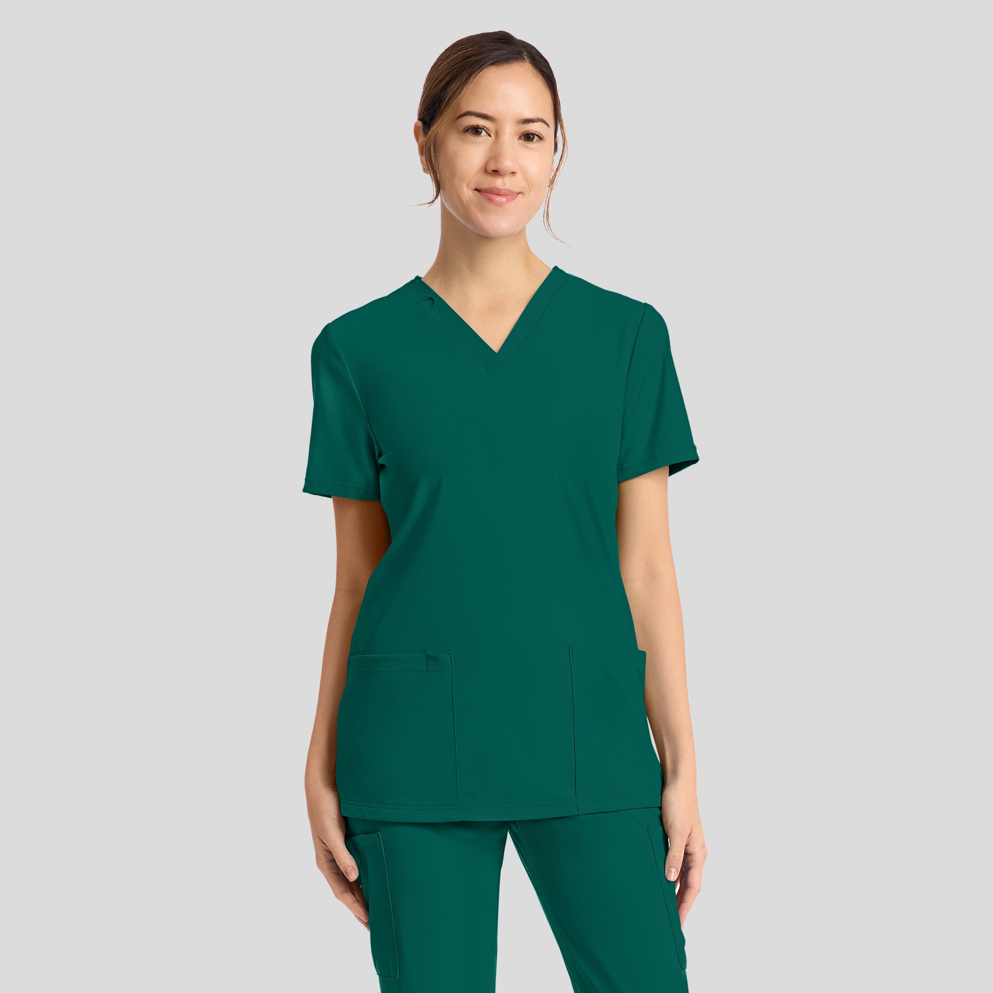 Achieve 2-Pocket Scrub Top | Hunter