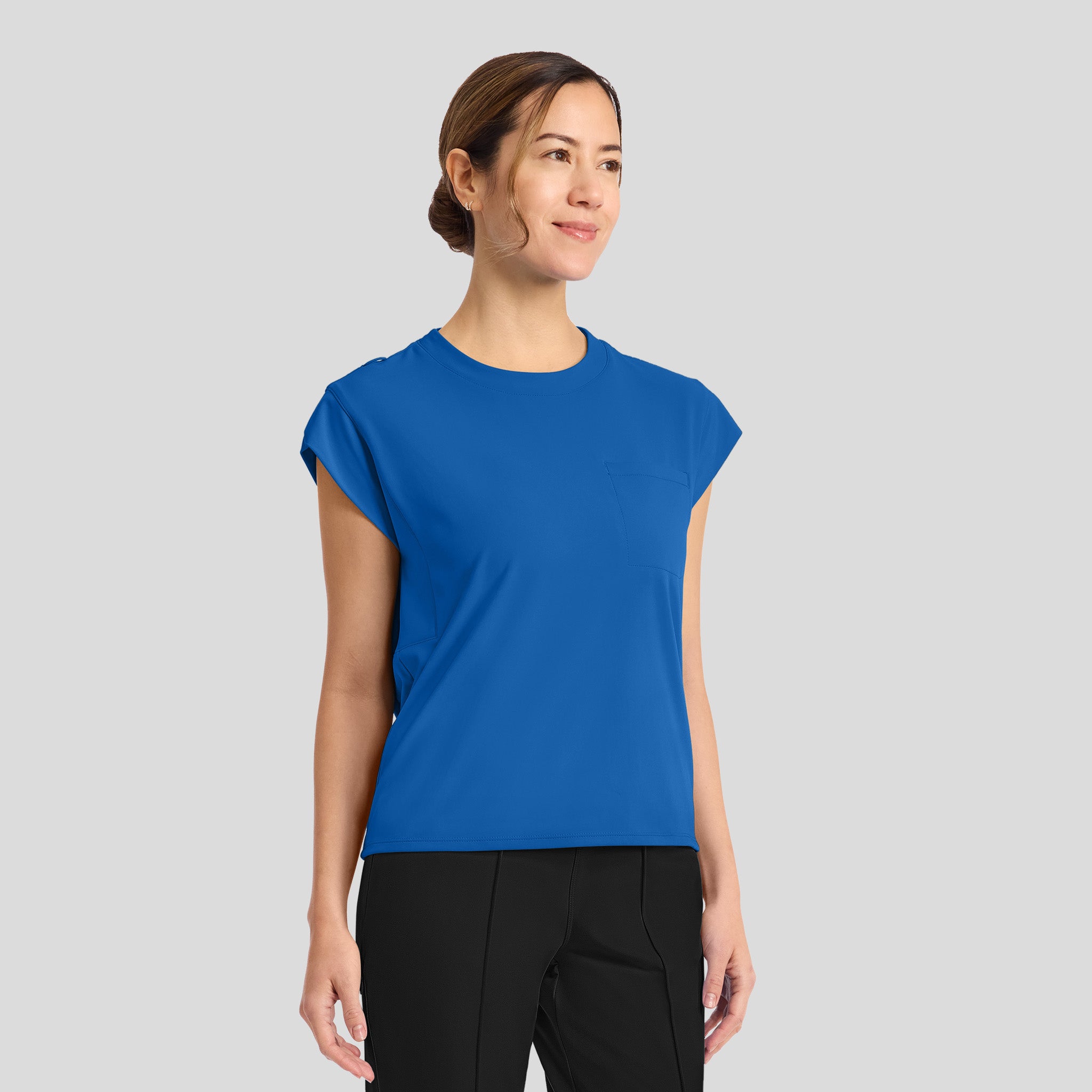 Achieve Crew Neck Scrub Top | Royal
