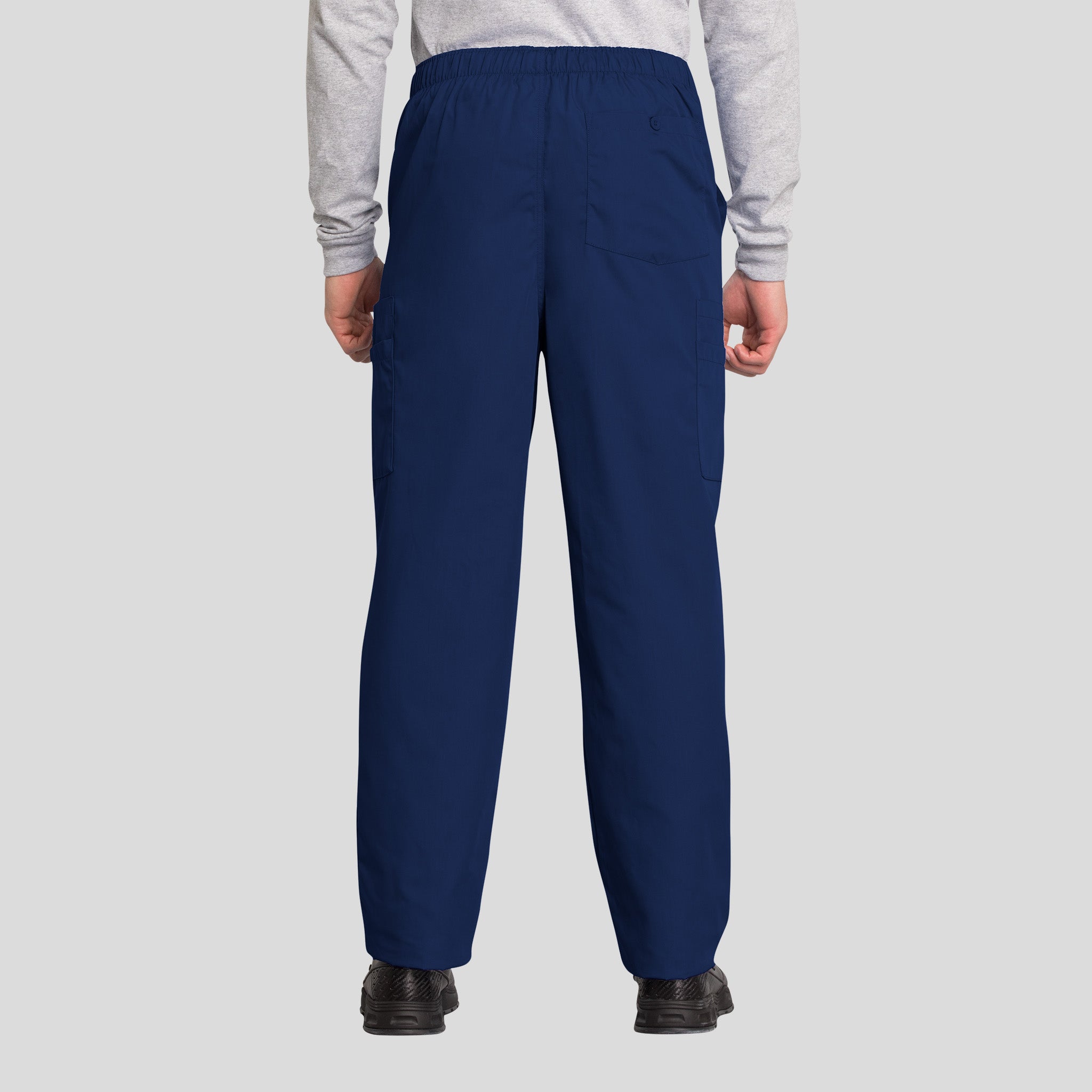Men's Drawstring Cargo Scrub Pant | Navy