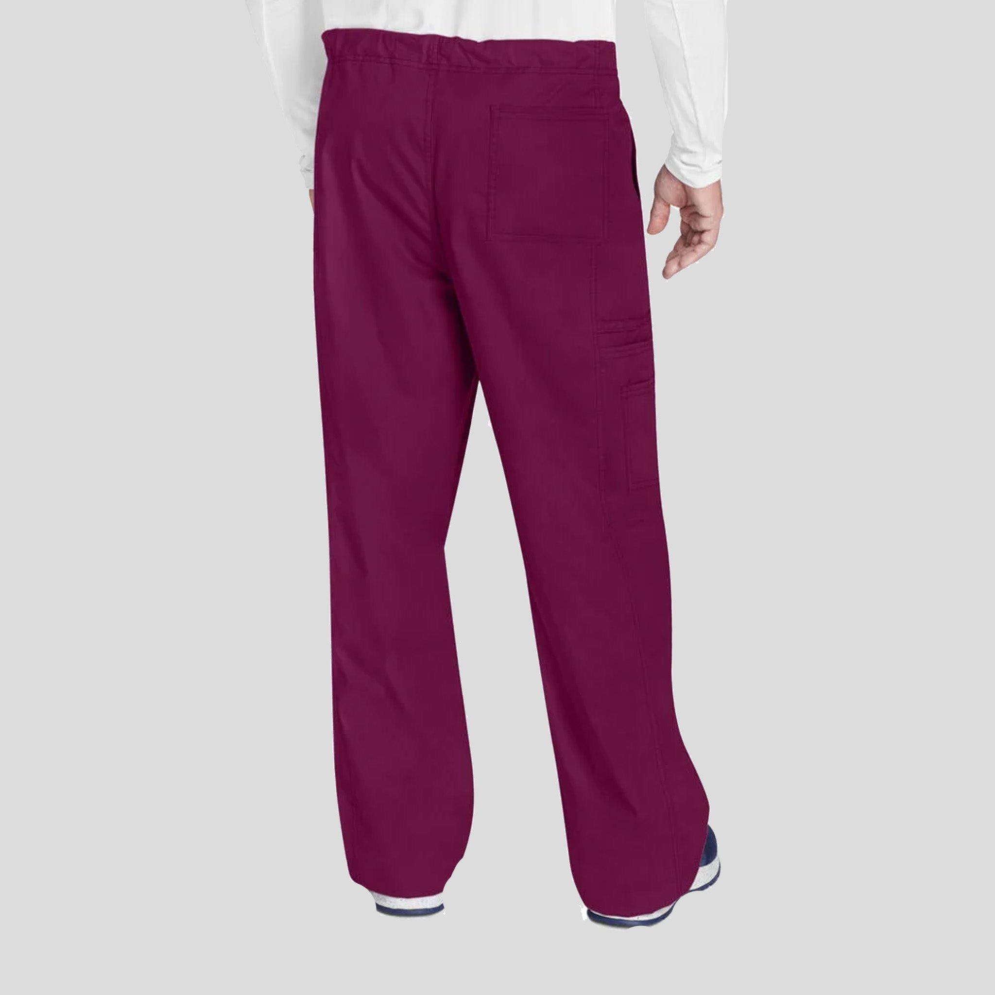 Unisex Drawstring Cargo Pant | Wine