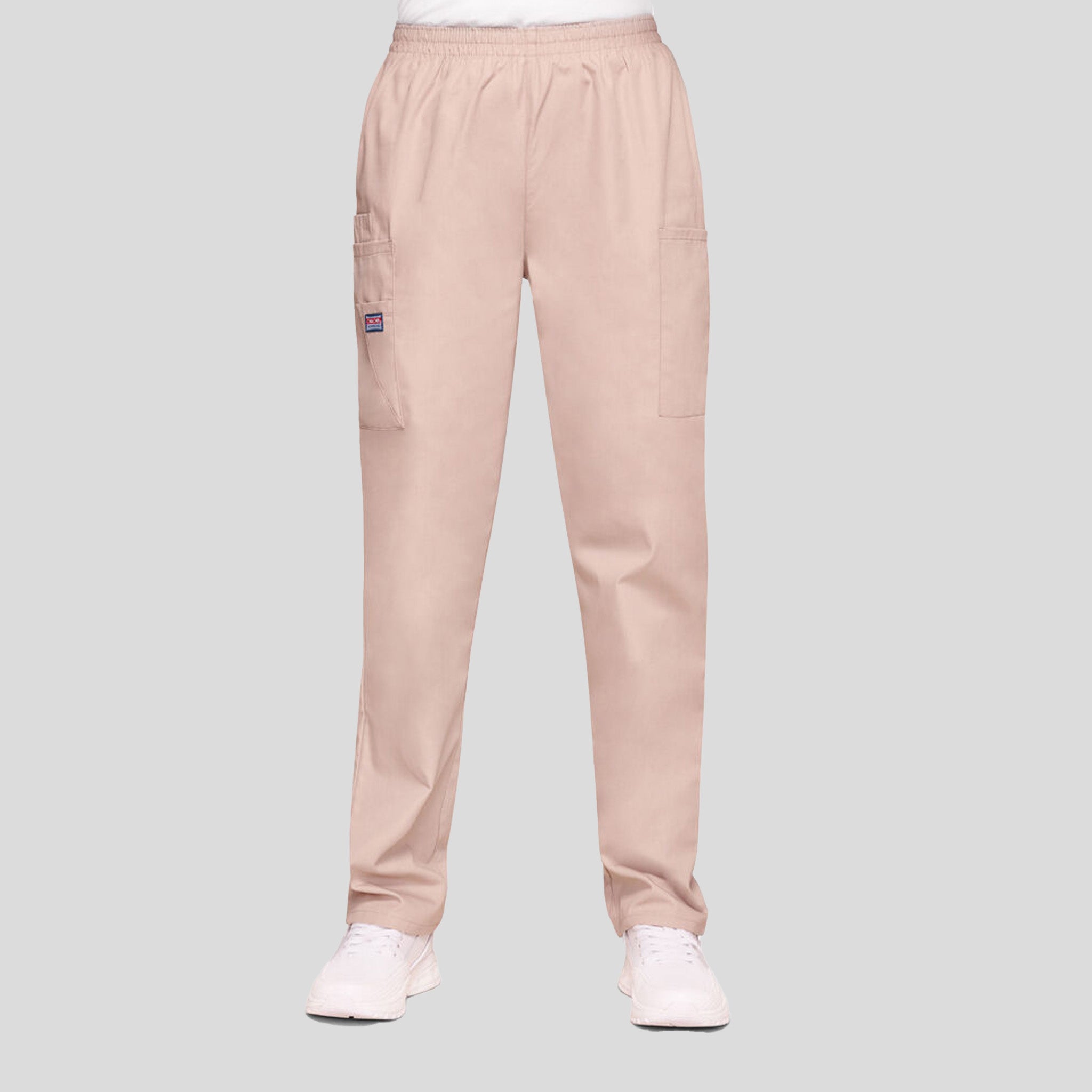 Elastic Waist Utility Scrub Pant | Khaki