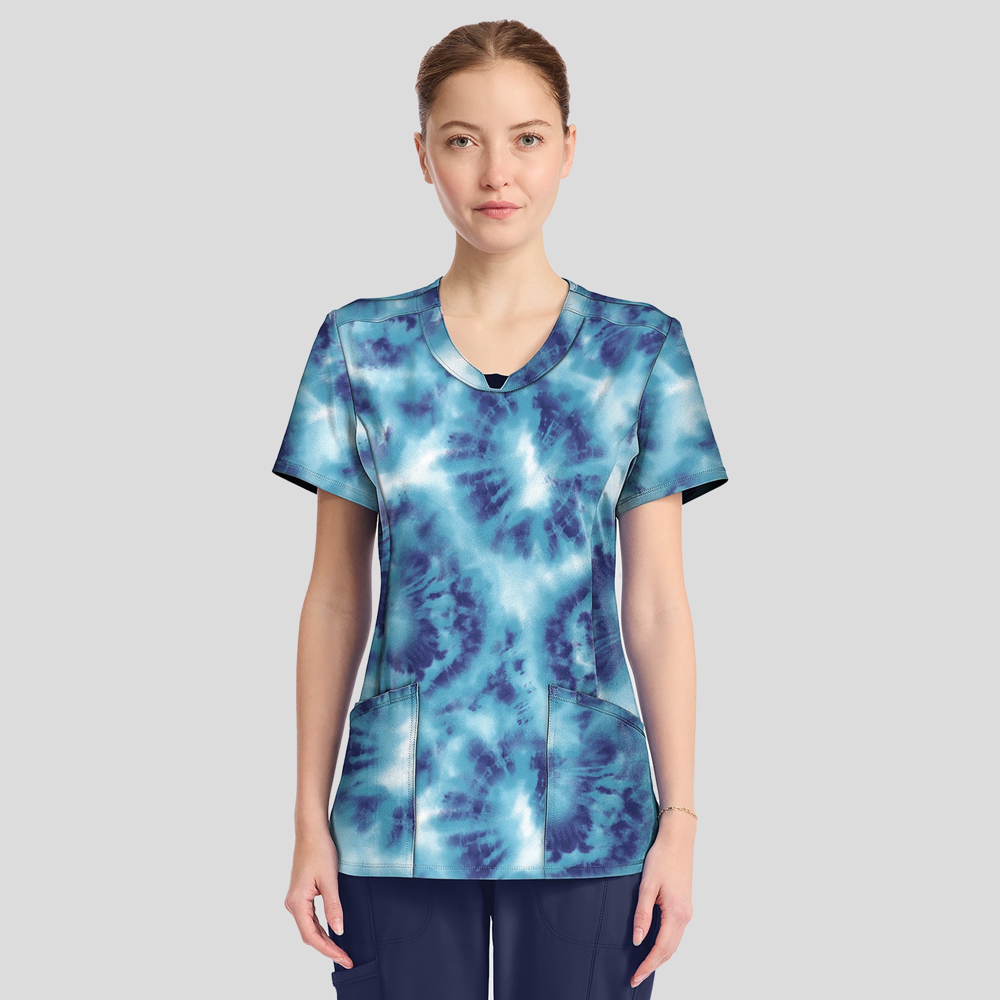 Saltwater Tie Dye Print Top