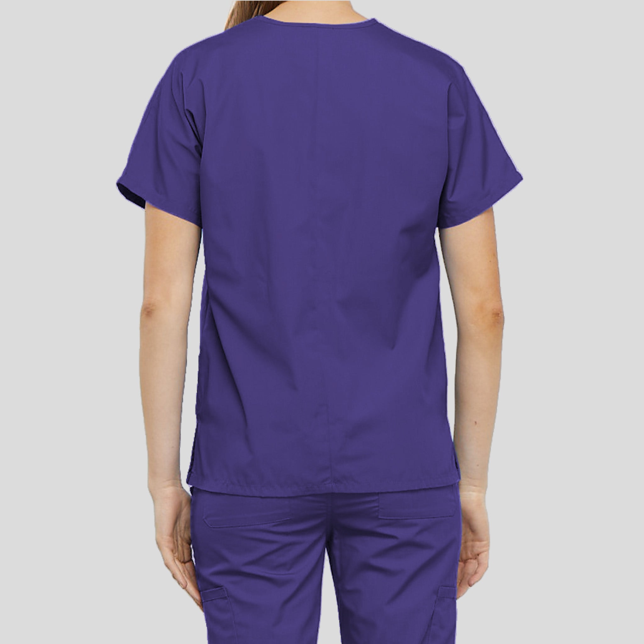 Women's V-Neck 2 Pocket | Grape