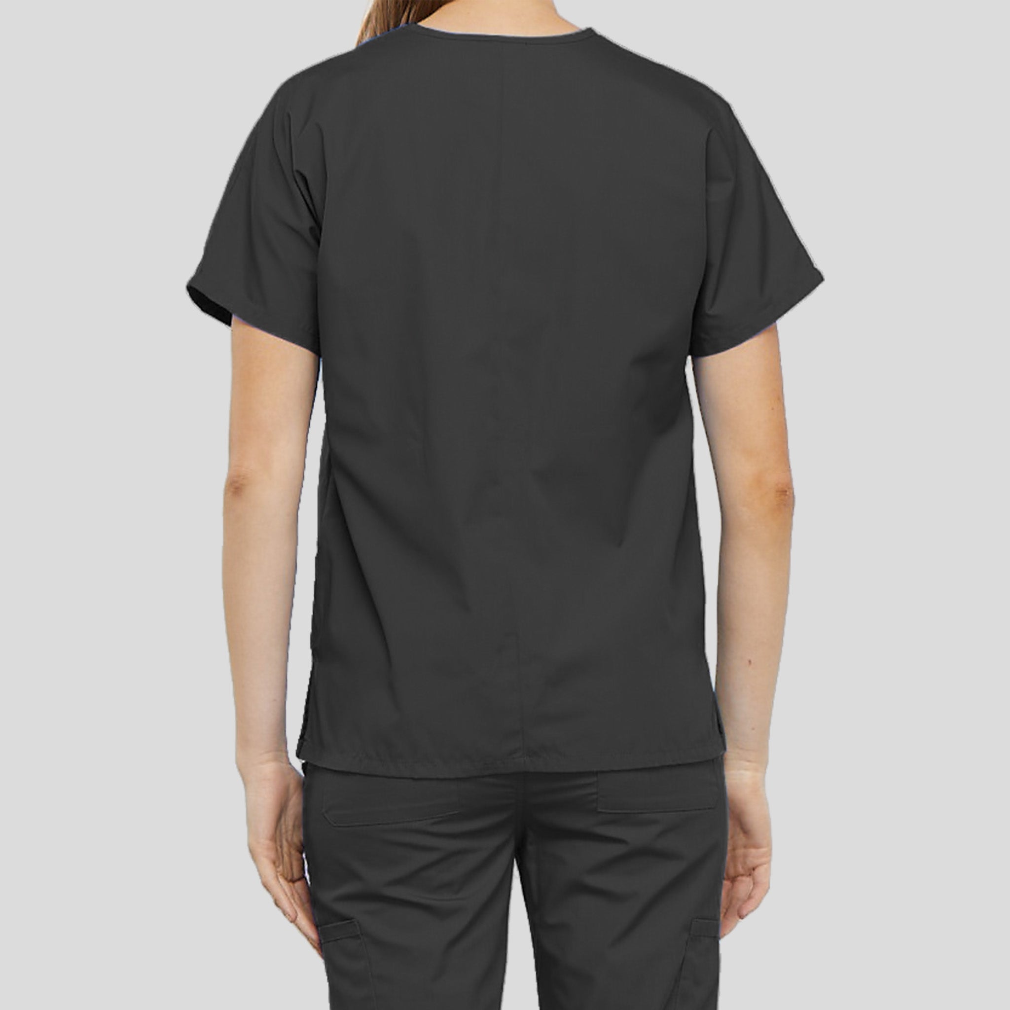 Women's V-Neck 2 Pocket | Pewter