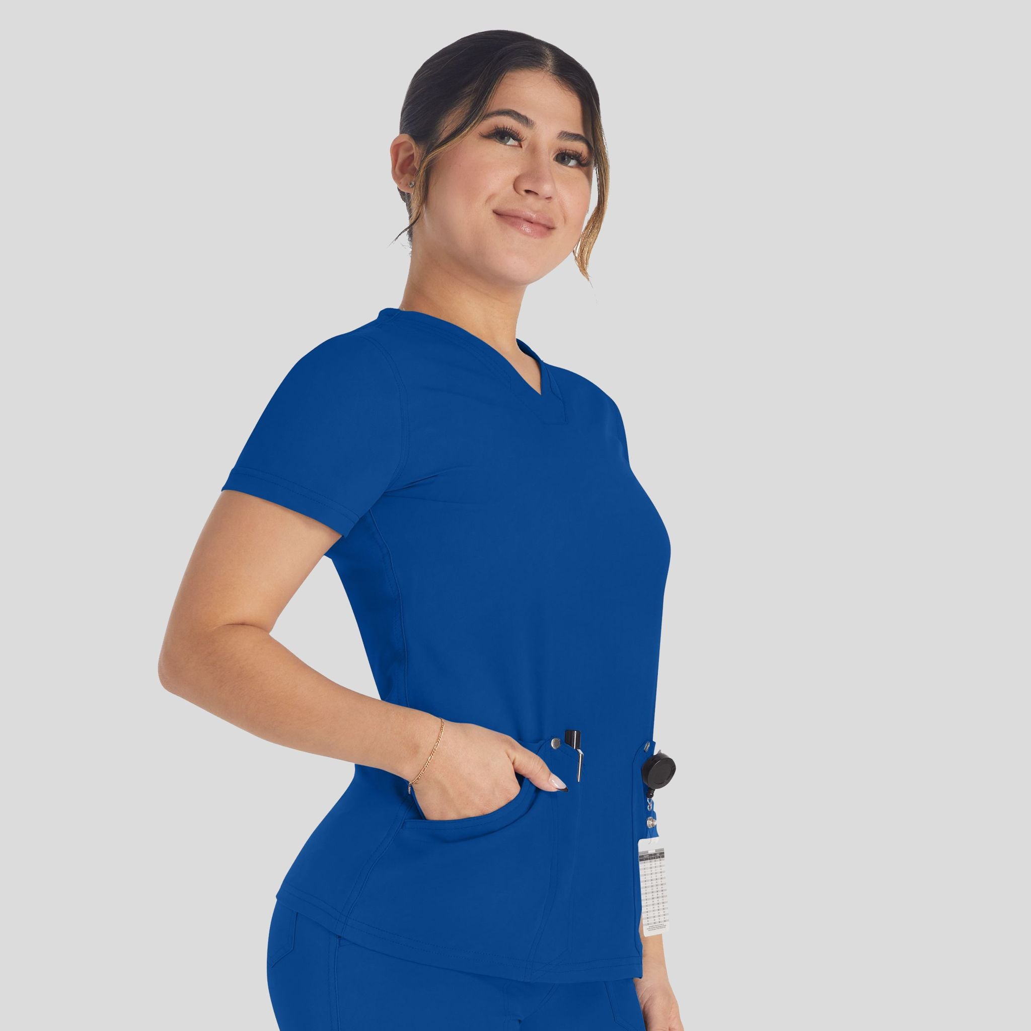 Women's V-Neck Scrub Top | Galaxy