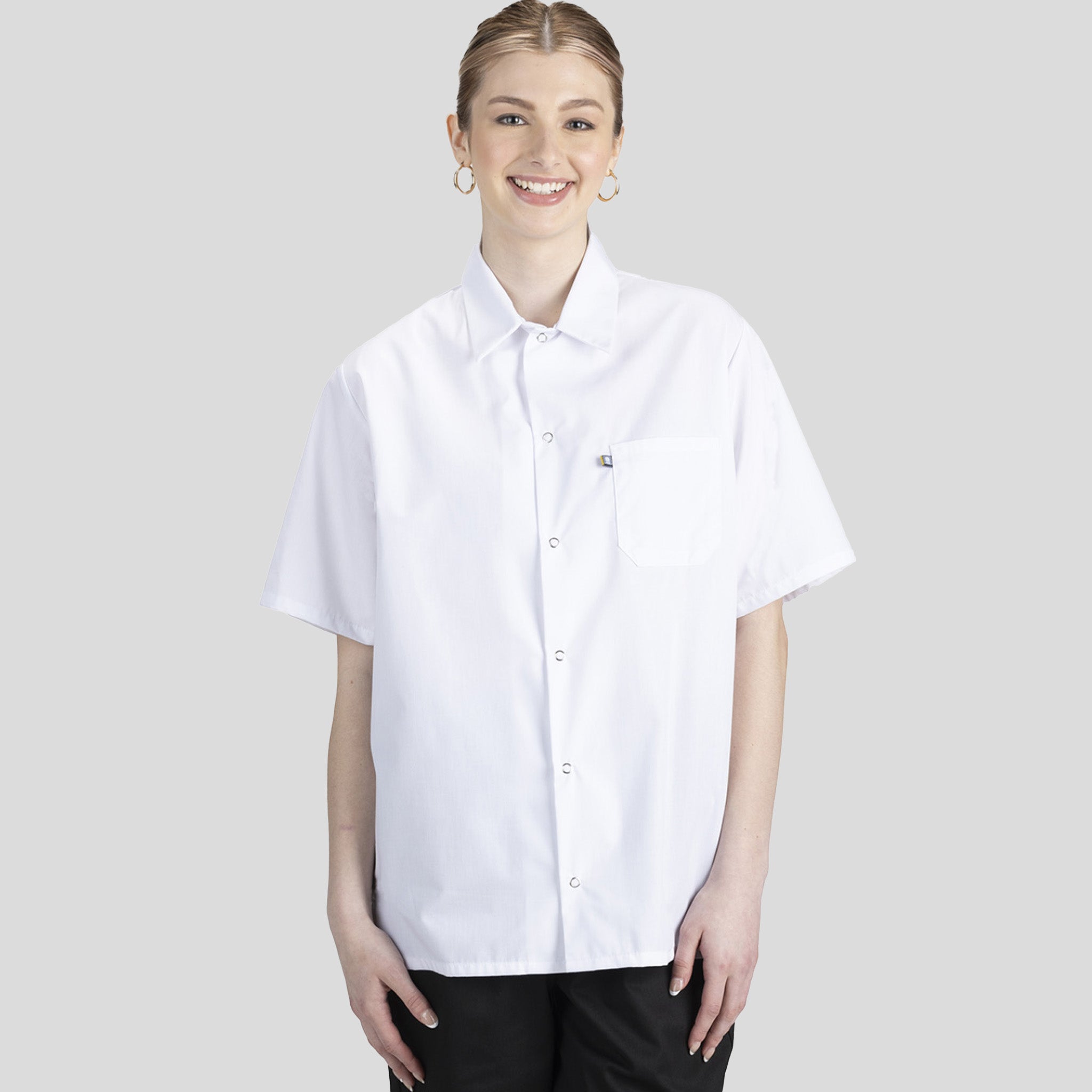 Cook Shirt with Mesh Back | White