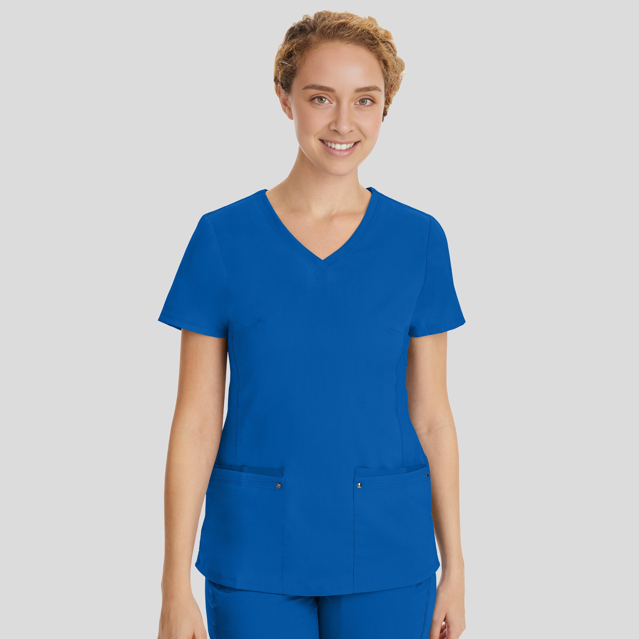 Juliet V-Neck Yoga Scrub Top | Royal