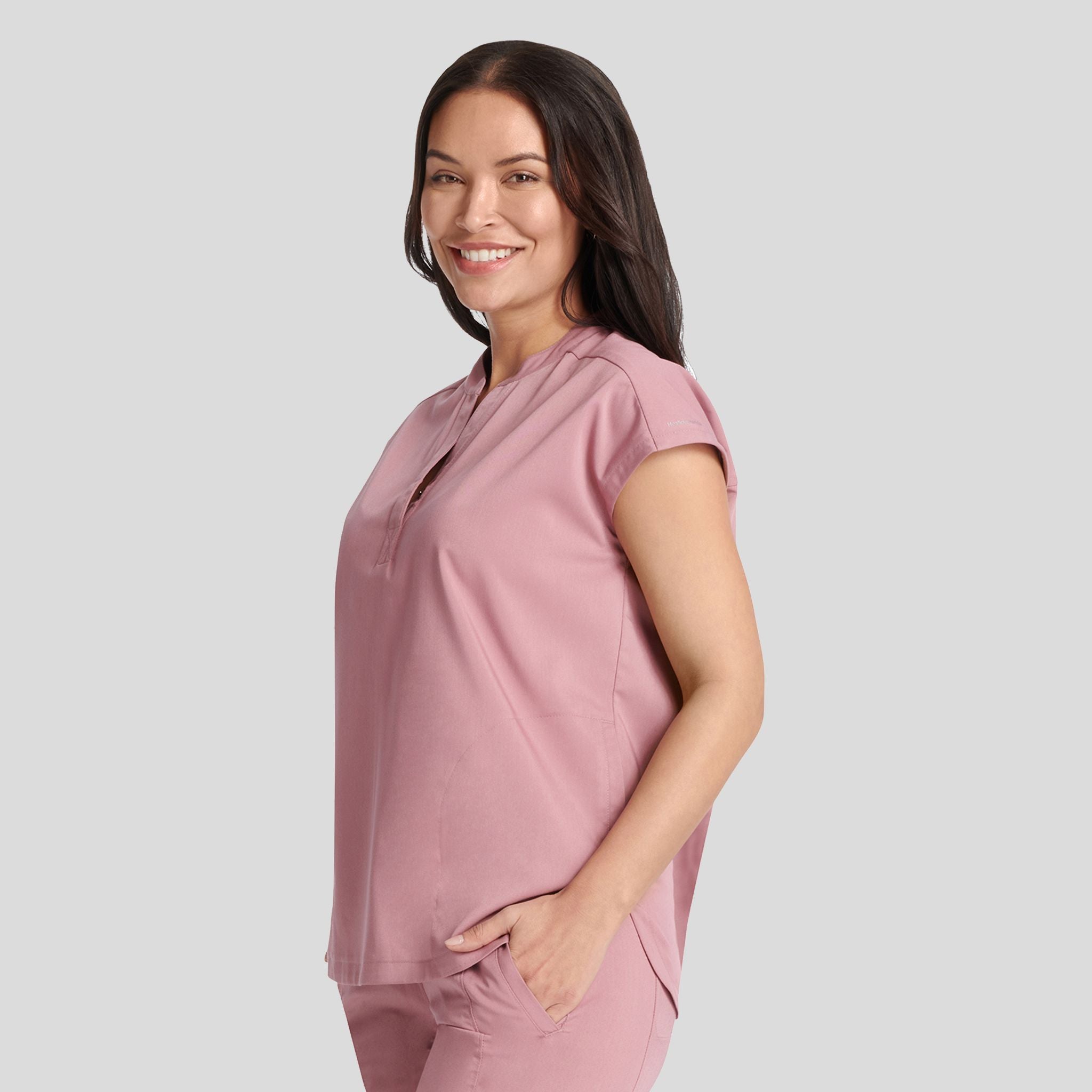 HEH_HEALINGHANDS_PURPLELABEL_JOURNEYTOP_2152_DRIEDROSE_LEFT