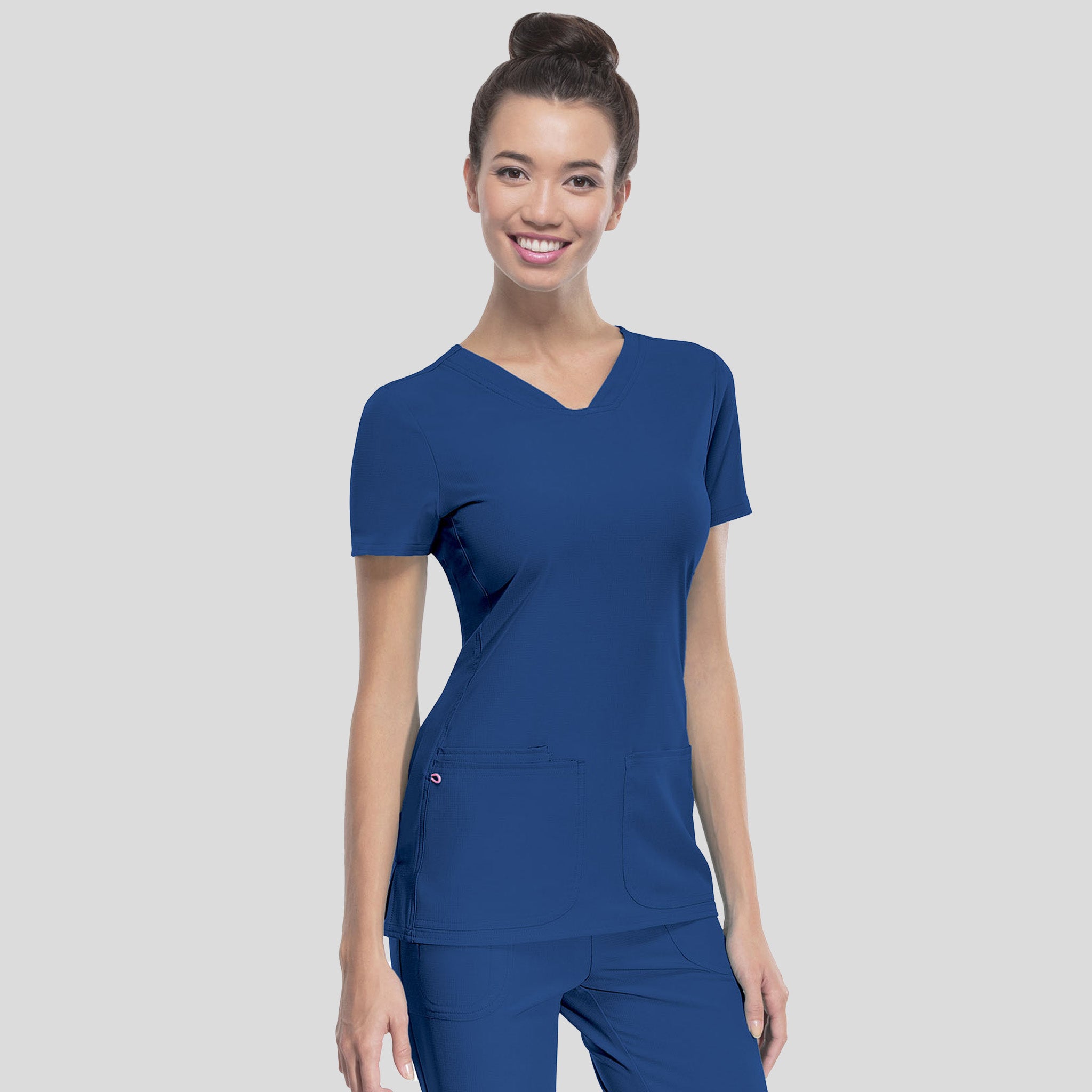 Pitter-Pat V-Neck Top | Royal