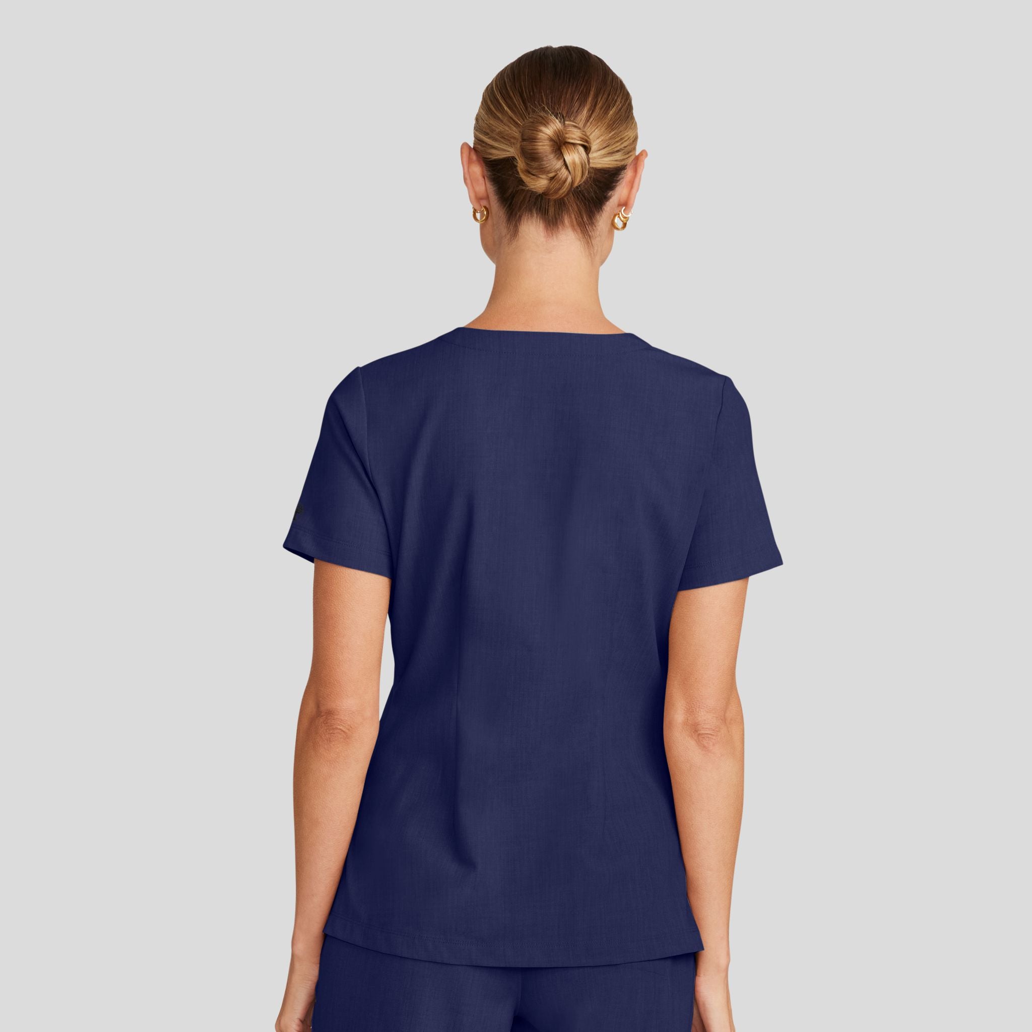 Women's Billie V-Neck Scrub Top | Navy