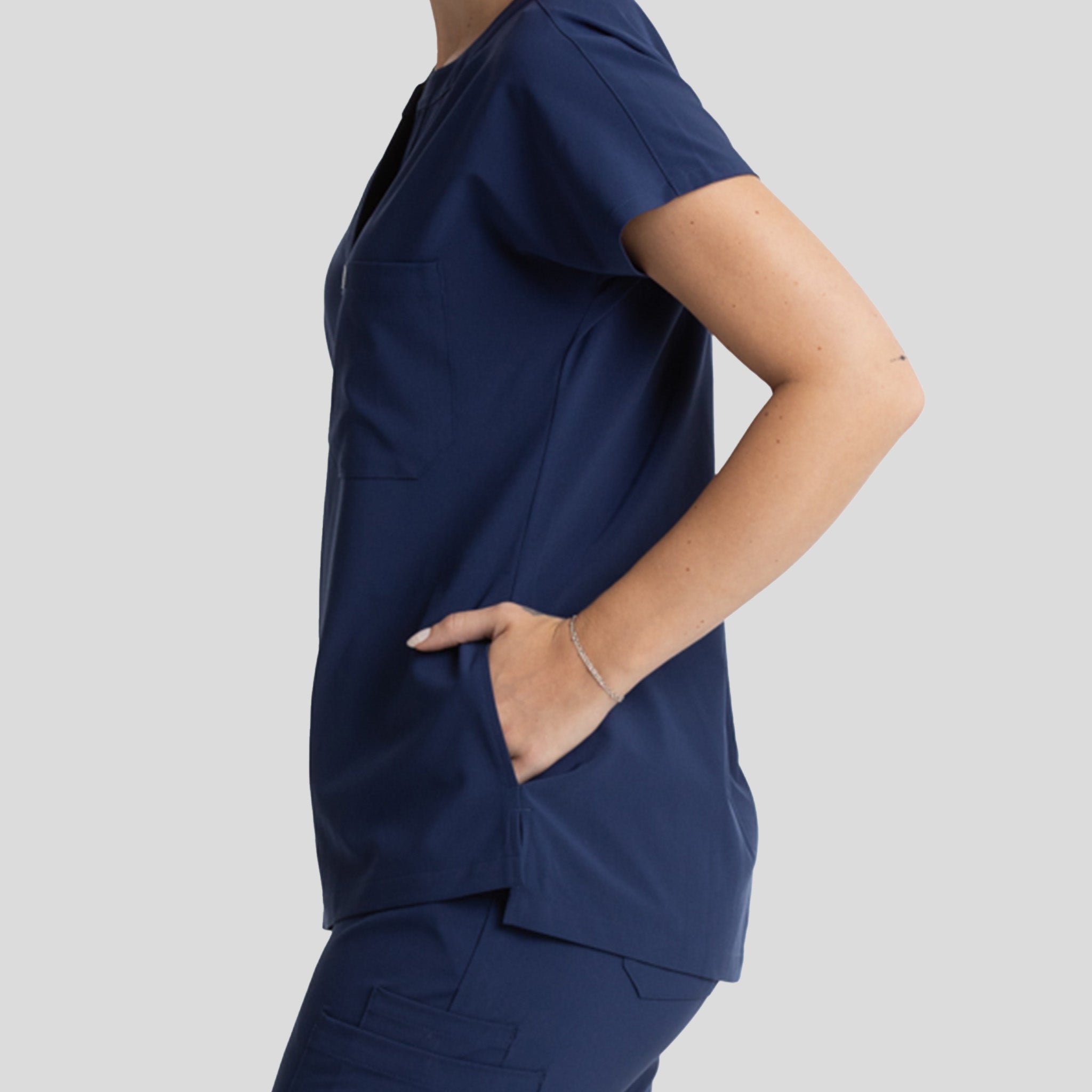 Womenβs Dolman 3 Pocket Top | Navy