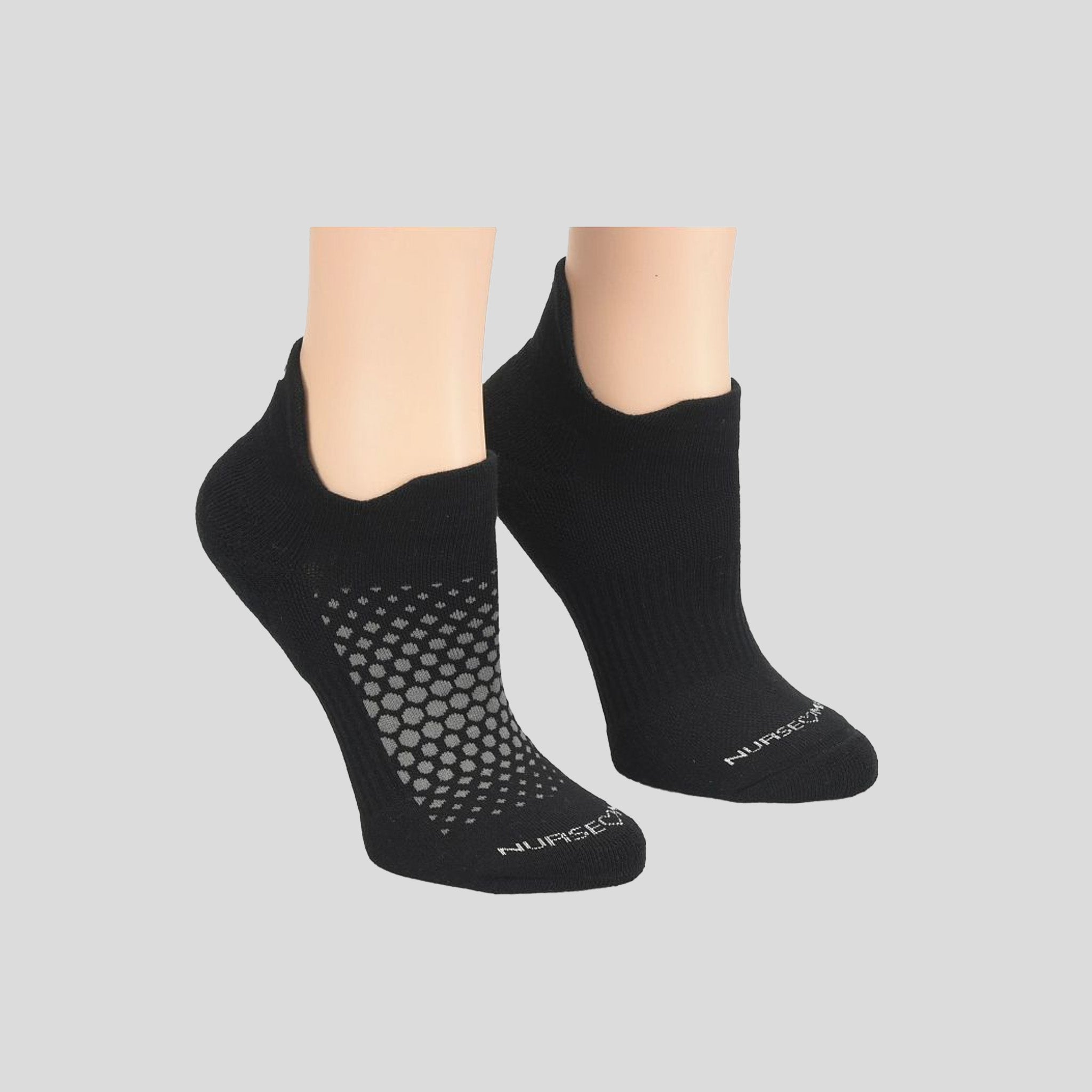 Active Stride Anklets | Black/Silver