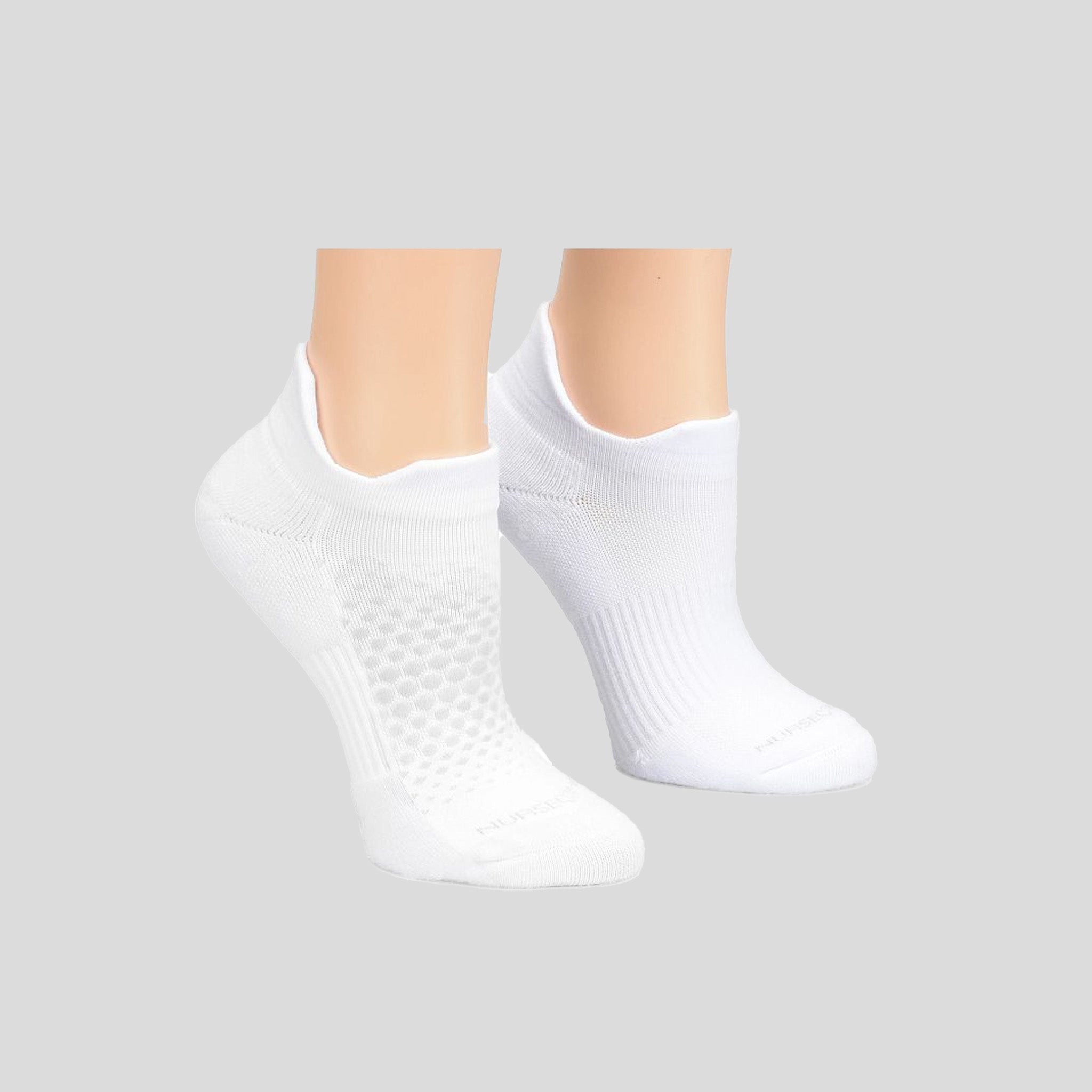 Active Stride Anklets | White/Silver