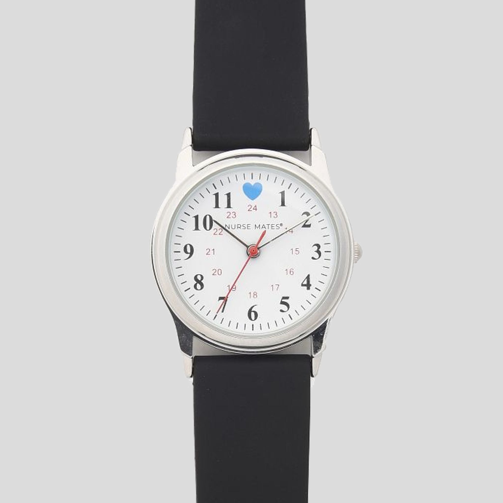 Blue Heart Silicone Watch