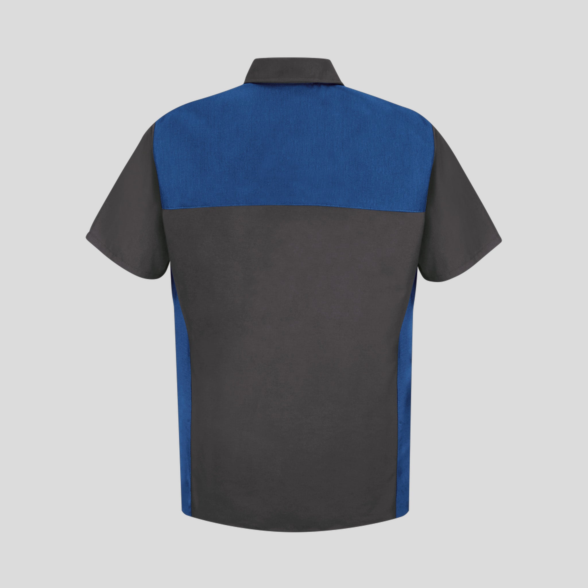 Short Sleeve Motorsports Shirt | Charcoal/Royal Blue