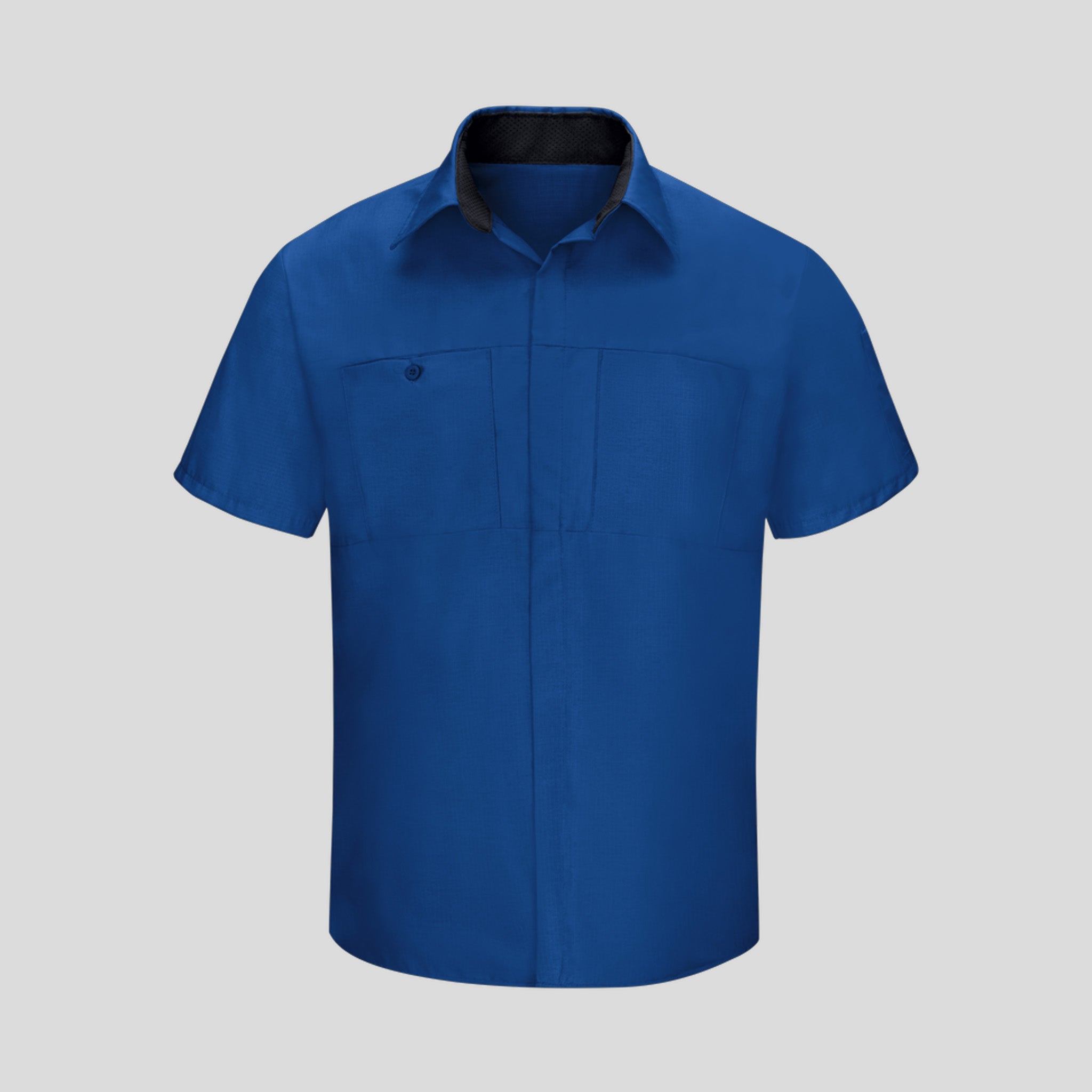 Short Sleeve Performance Plus Shop Shirt With Oilblok Technology | Royal Blue/Back Mesh