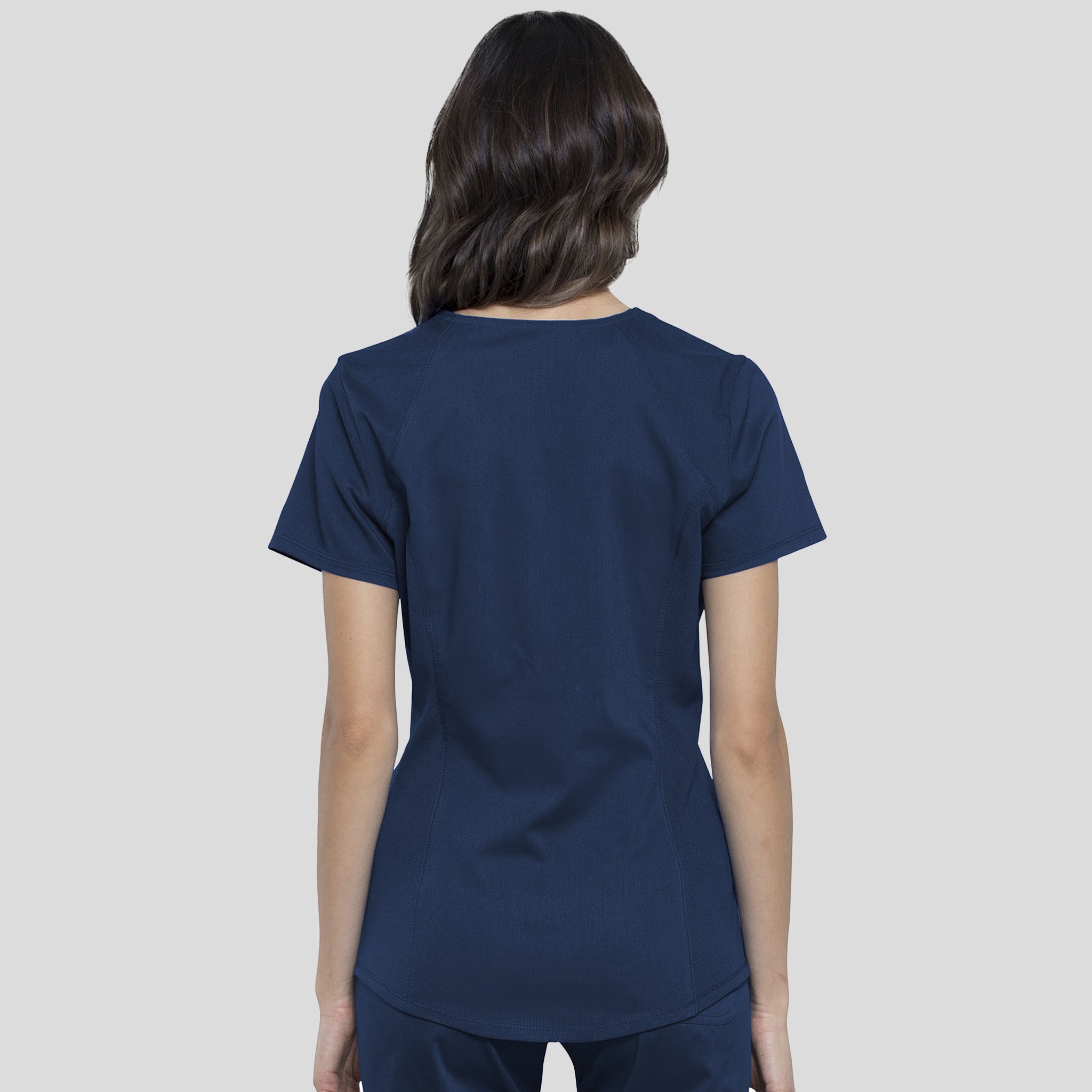 2-Pocket Sweetheart V-Neck | Navy