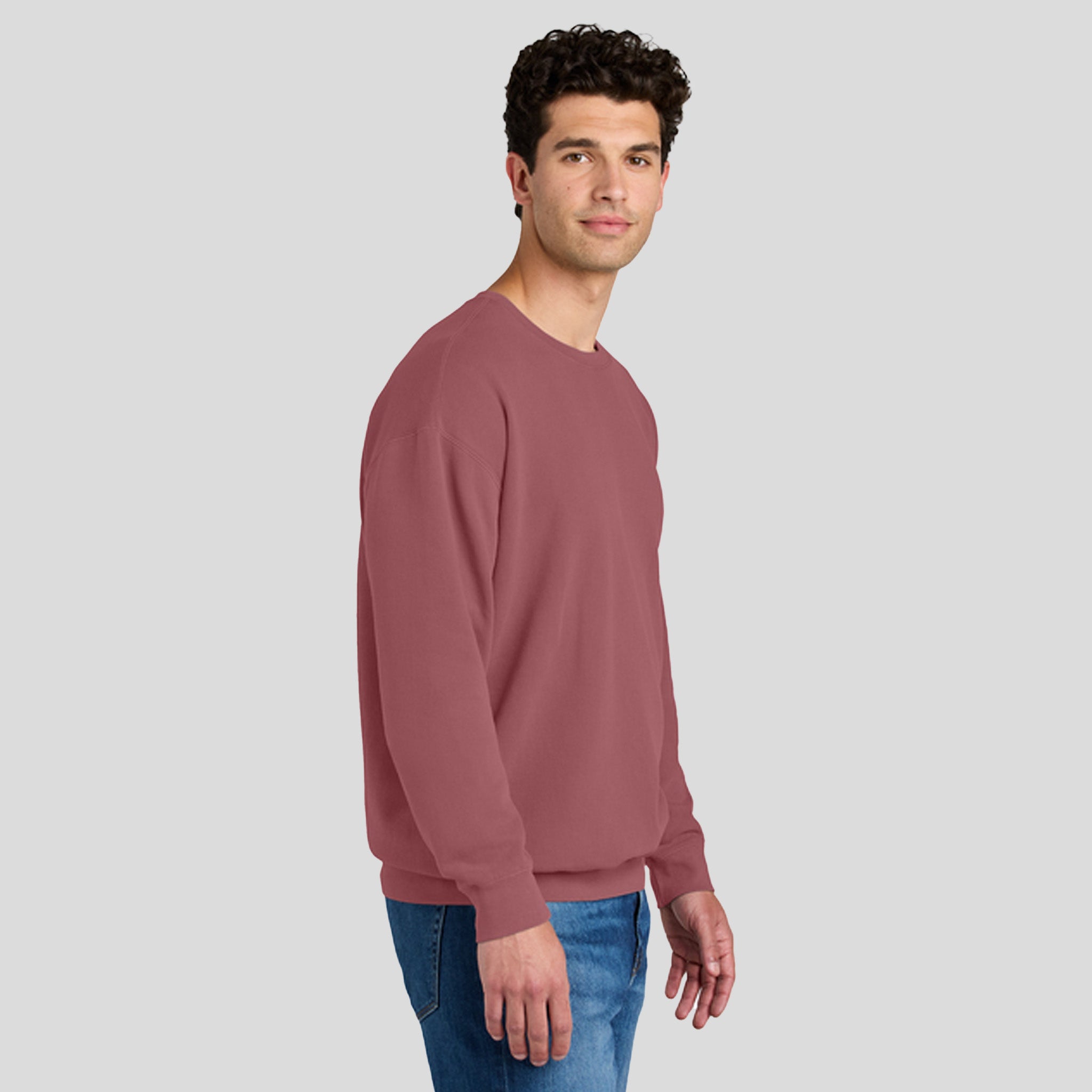 Lightweight Crewneck Sweatshirt | Crimson