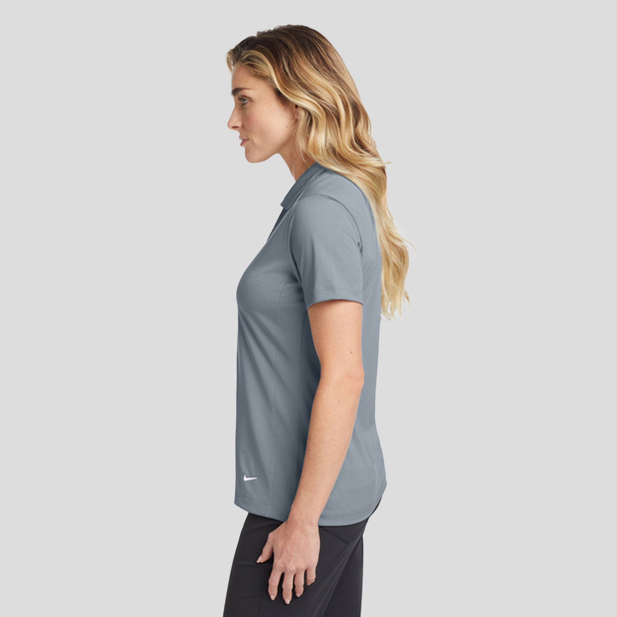 Women's Dri-FIT Vertical Mesh Polo | Cool Grey