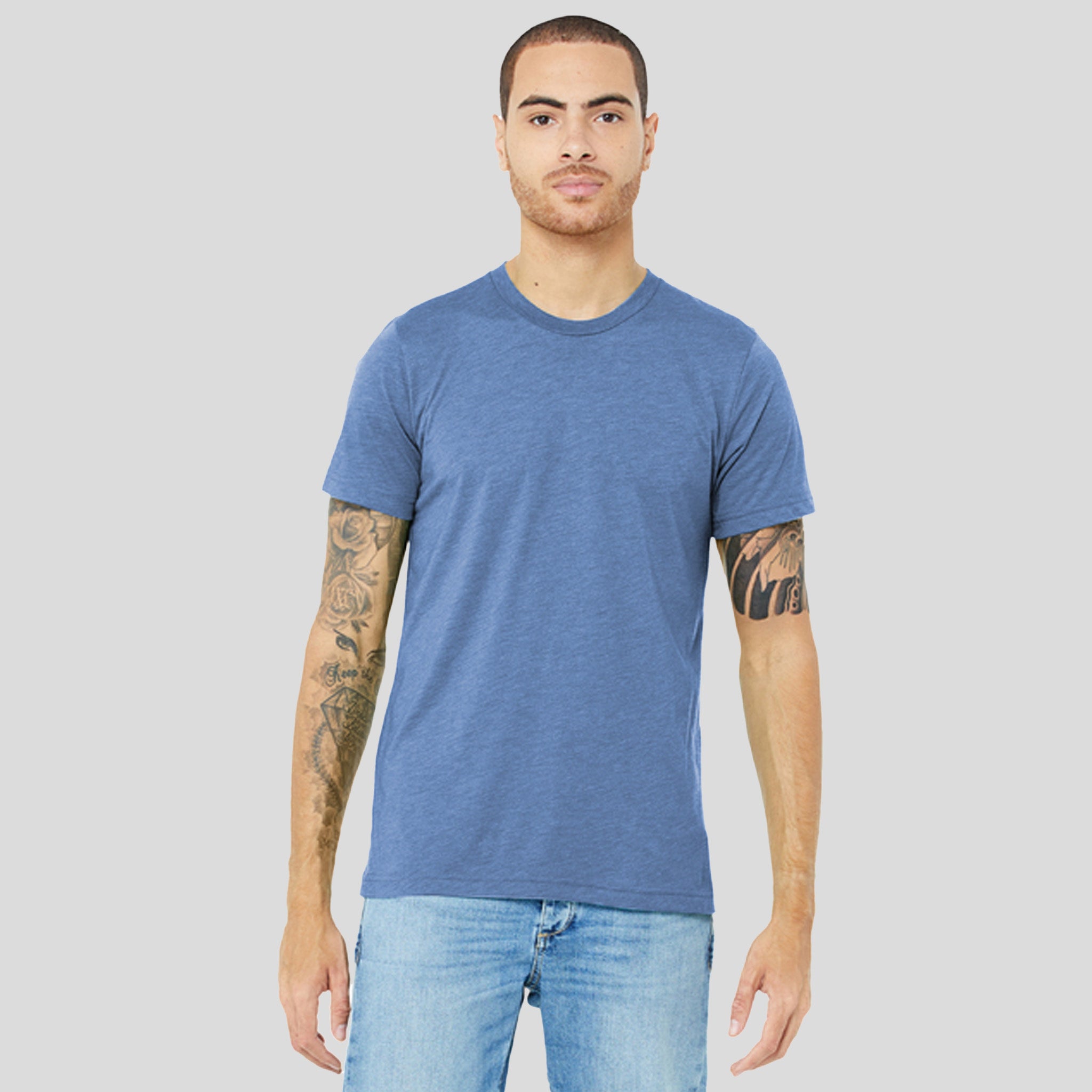Unisex Triblend Short Sleeve Tee | Blue Triblend