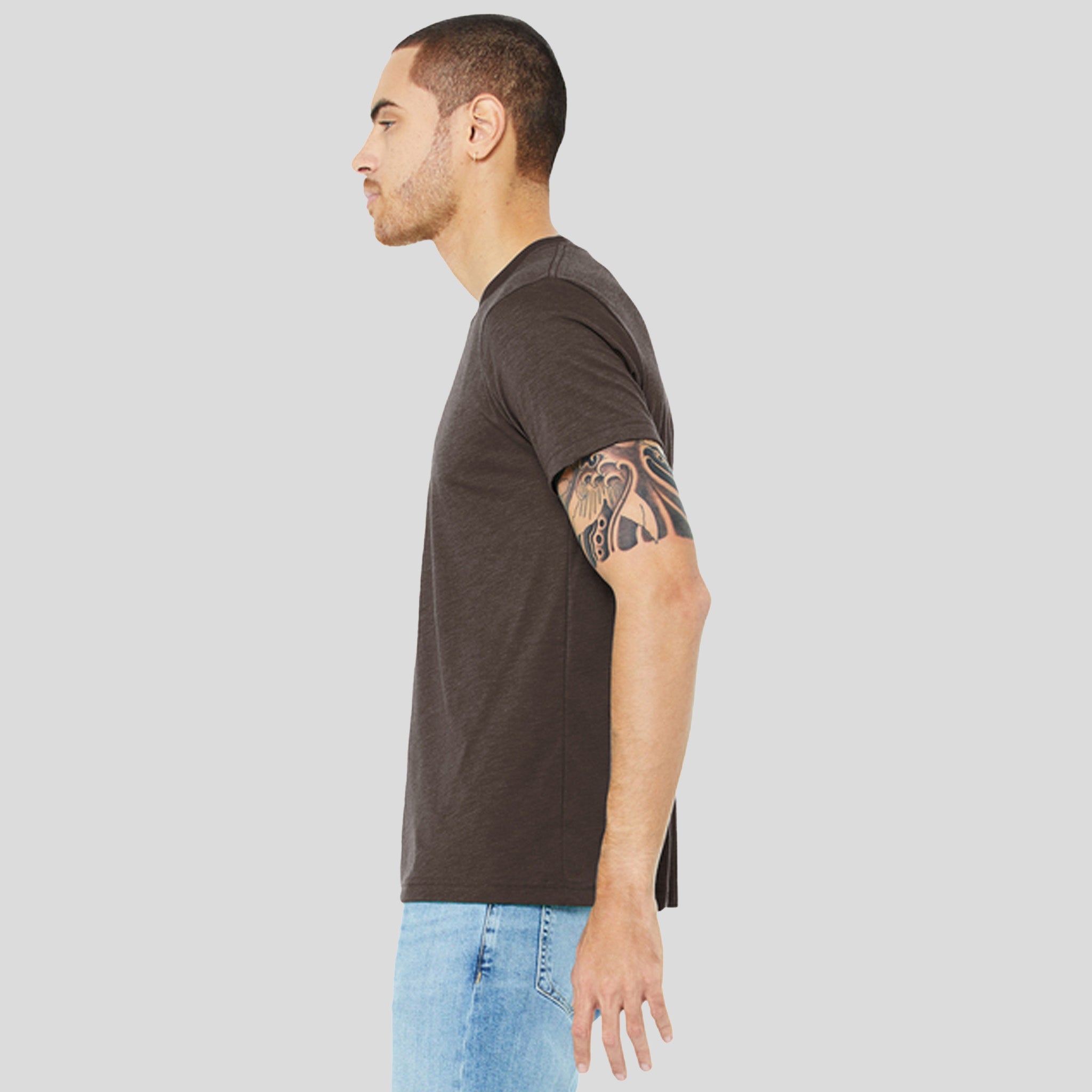 Unisex Triblend Short Sleeve Tee | Brown Triblend