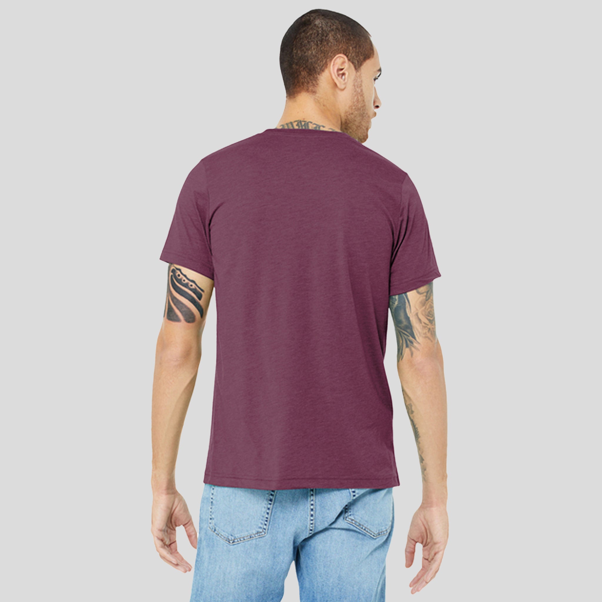 Unisex Triblend Short Sleeve Tee | Maroon Triblend
