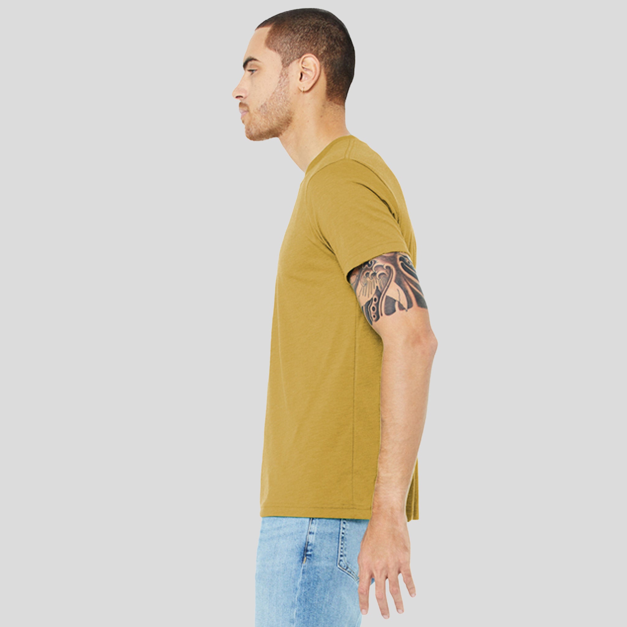 Unisex Triblend Short Sleeve Tee | Mustard Triblend