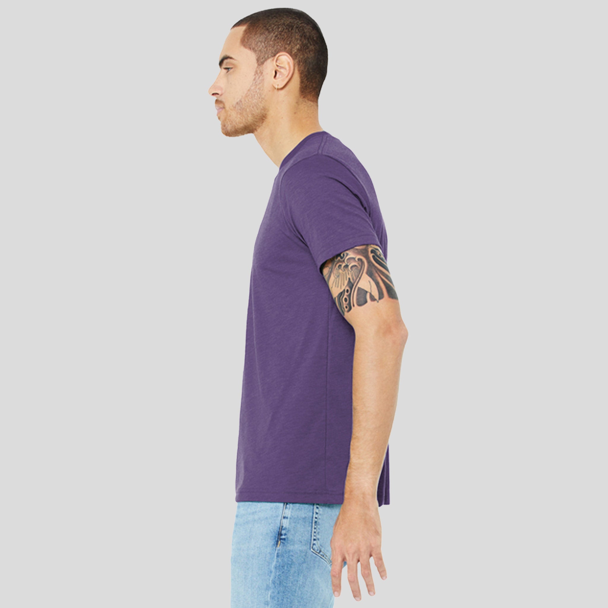 Unisex Triblend Short Sleeve Tee | Purple Triblend