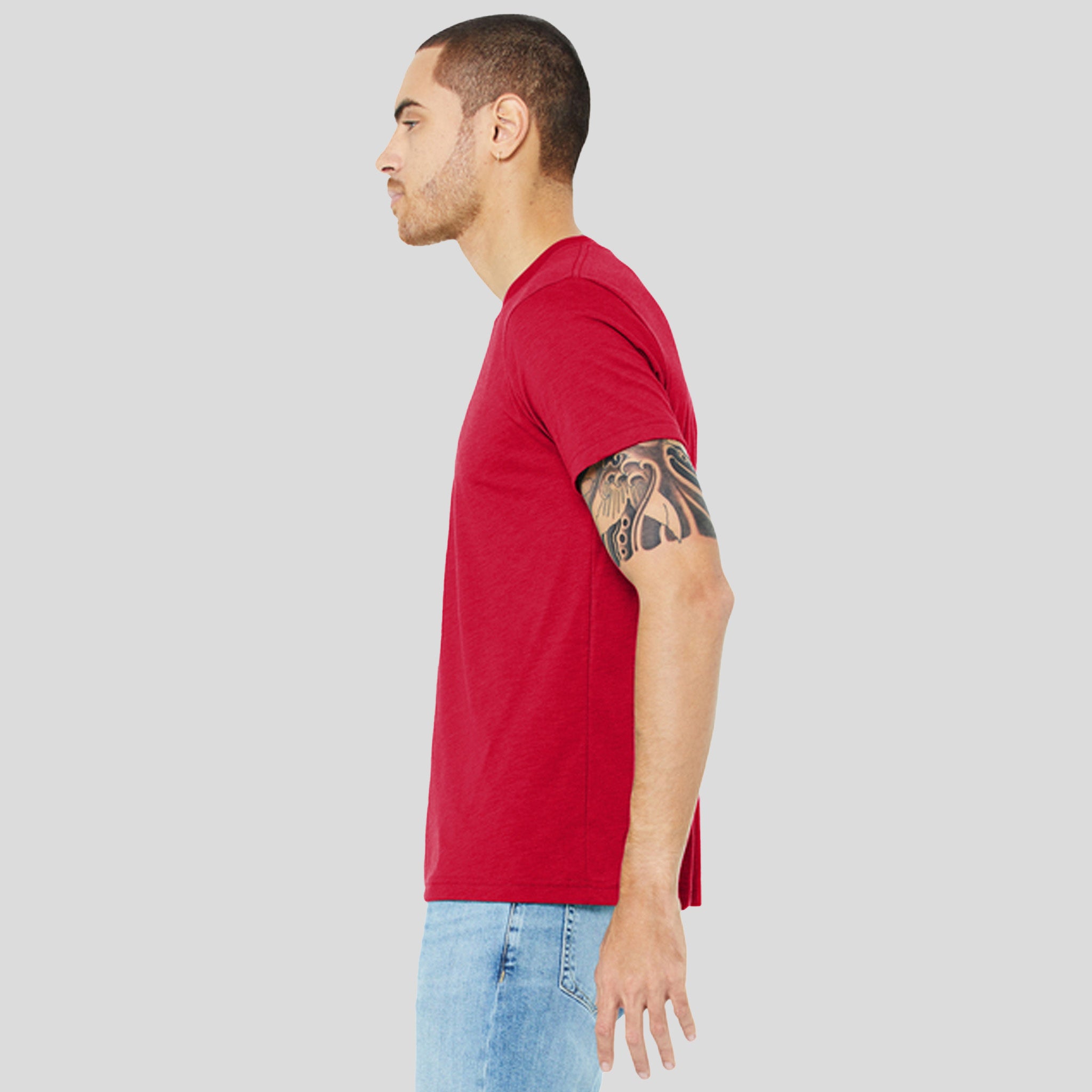 Unisex Triblend Short Sleeve Tee | Solid Red Triblend