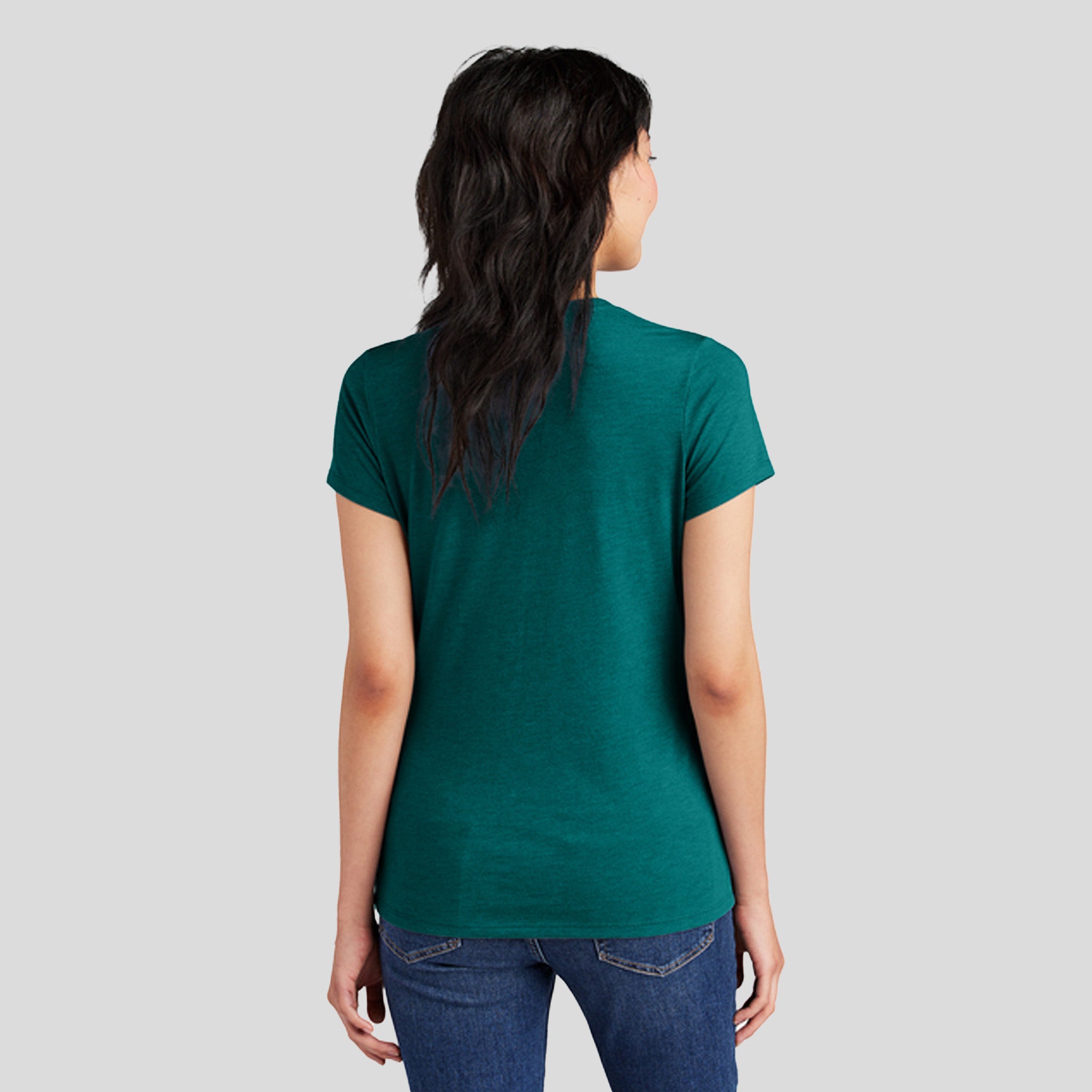 Womenโs Perfect Triยฎ Tee | Heathered Teal