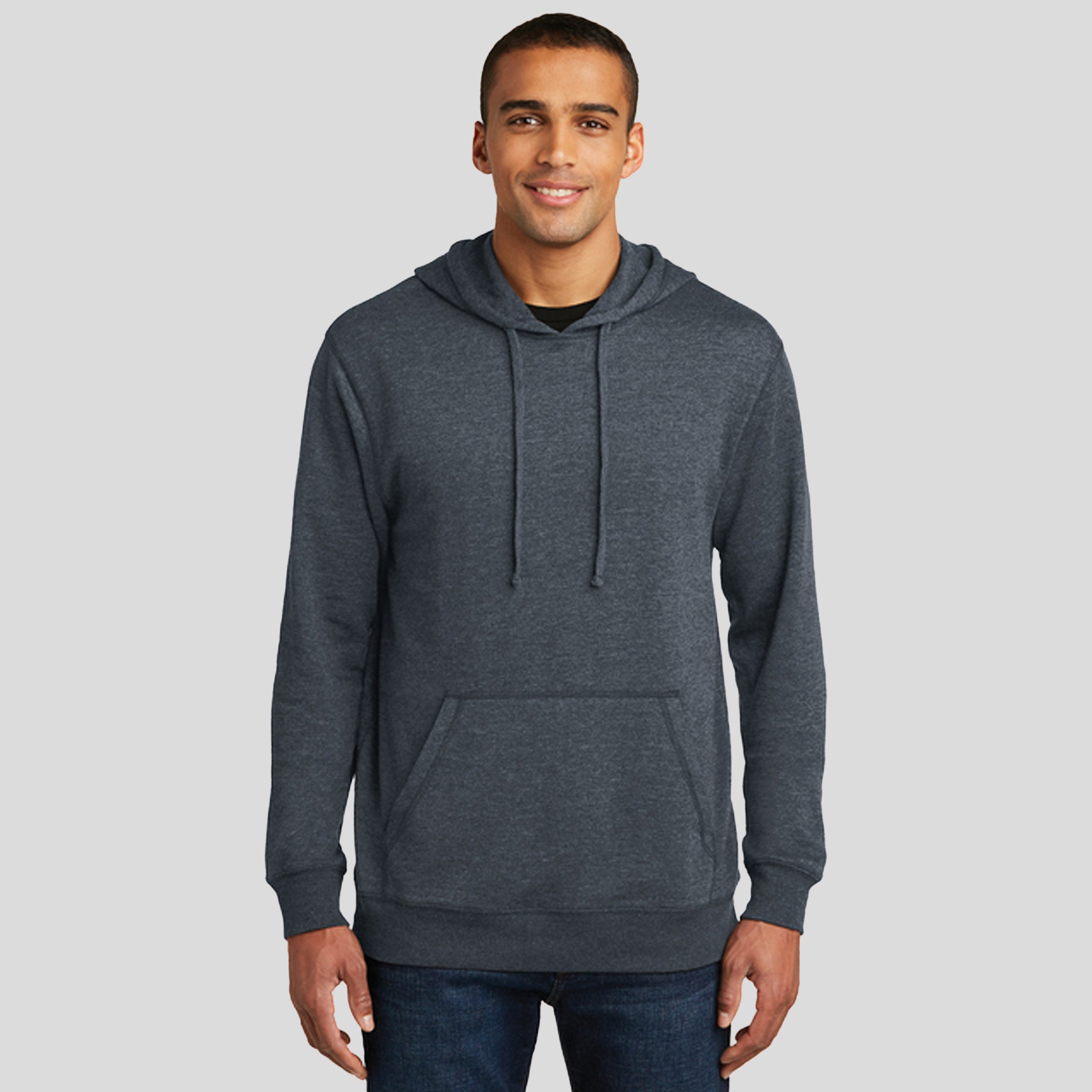 Lightweight Fleece Hoodie | Heathered Navy