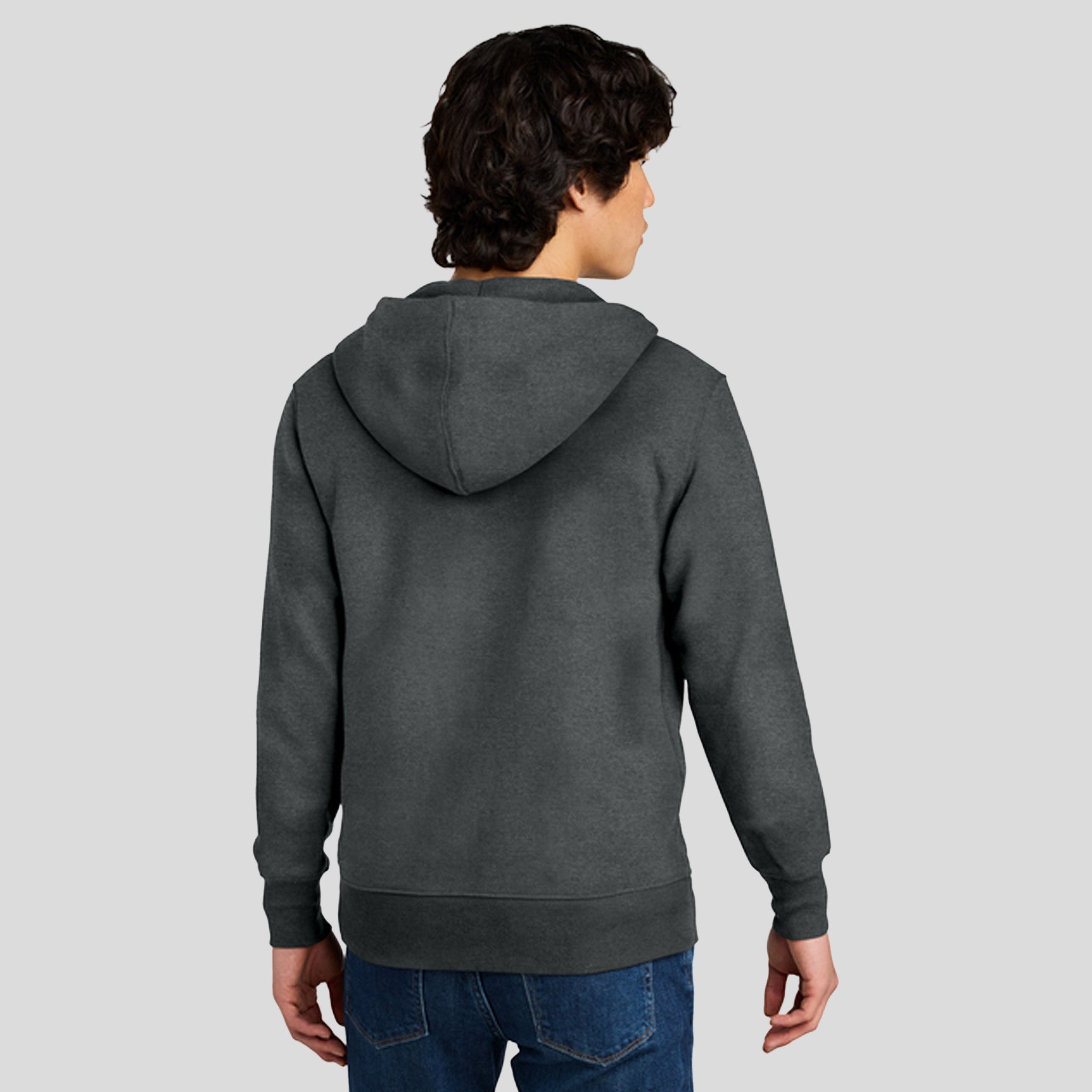 Perfect Weight® Fleece Full-Zip Hoodie | Heathered Charcoal