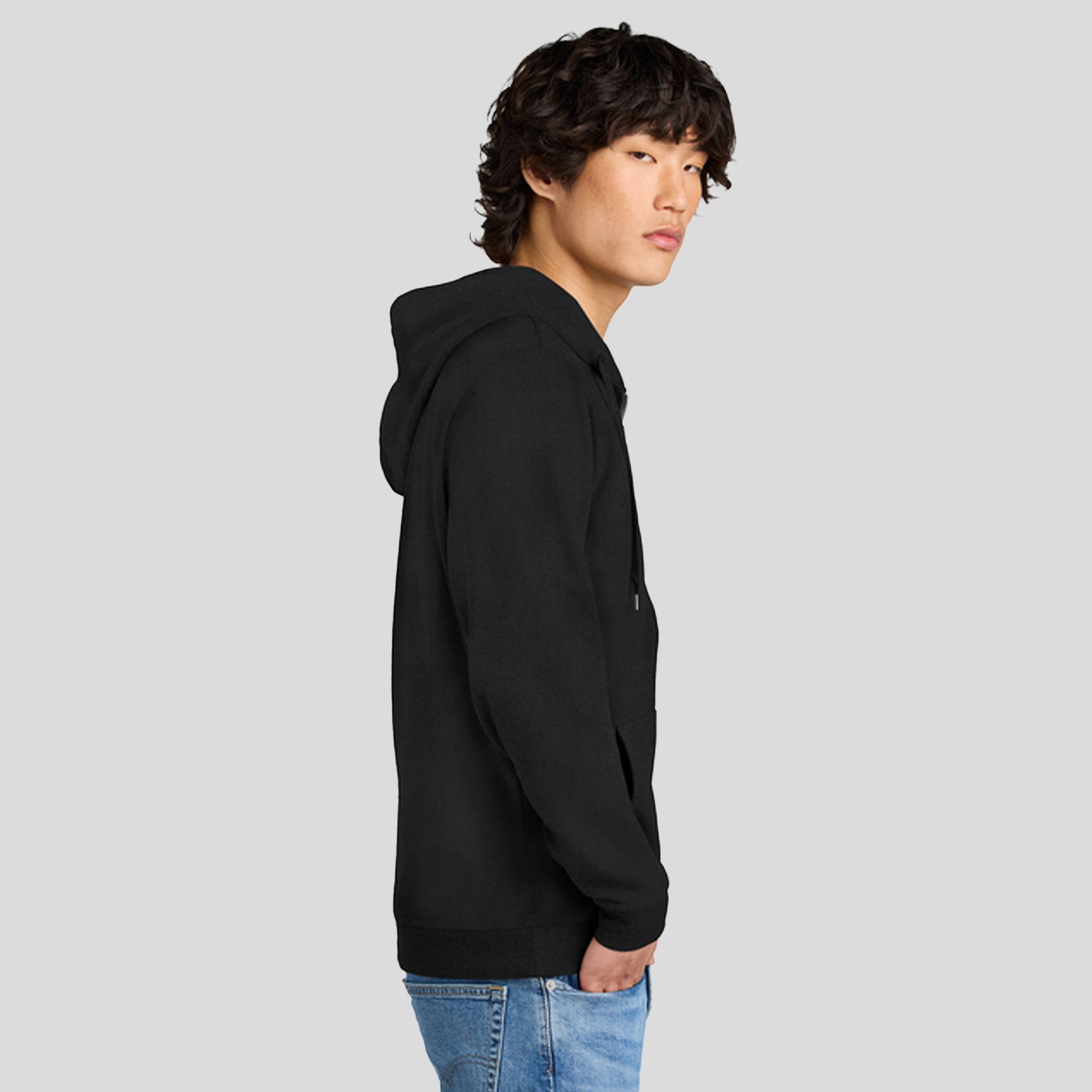 Perfect Triยฎ Fleece Full-Zip Hoodie | Black