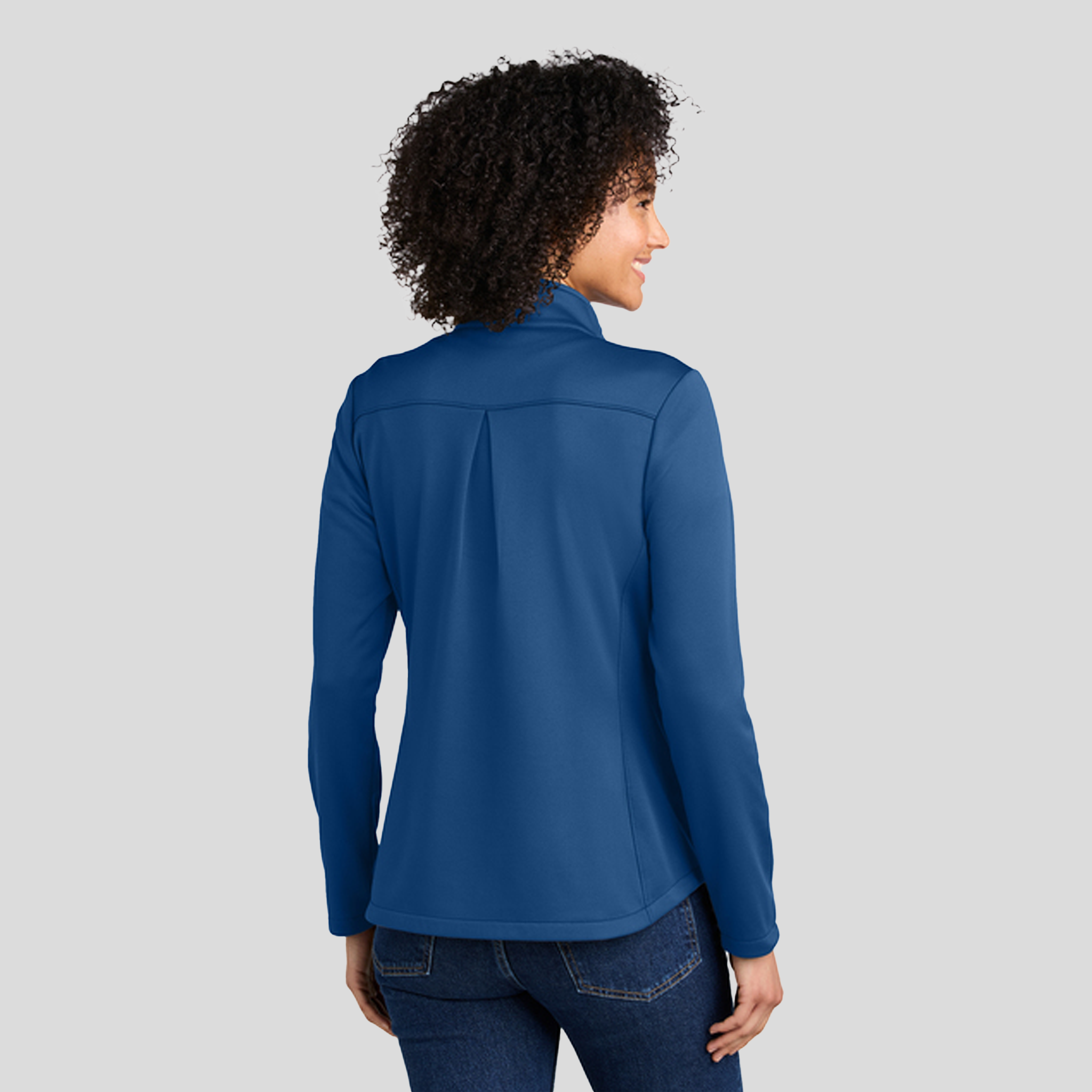 Womenβs Smooth Mid Layer Fleece 1/2-Zip | Cobalt Blue
