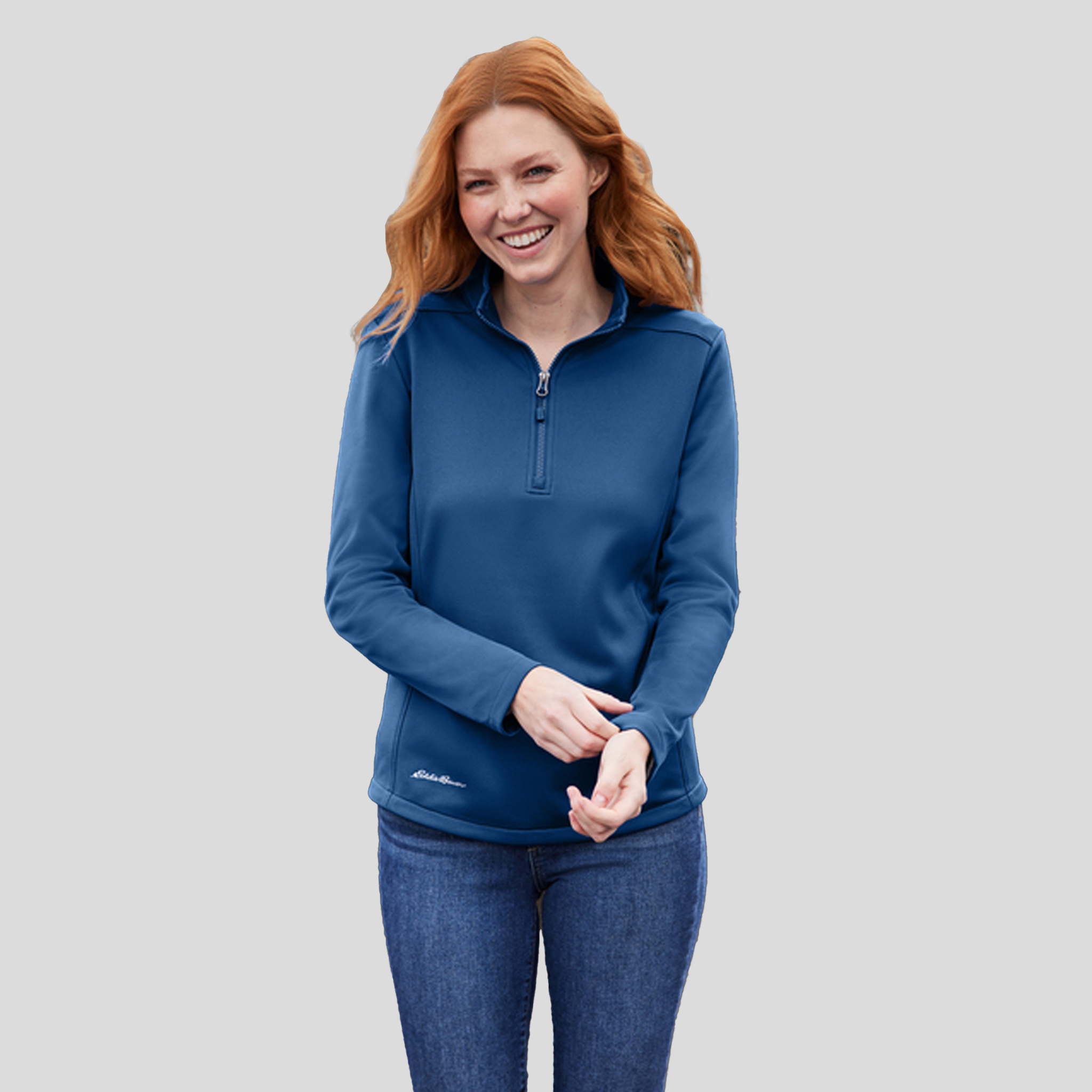 Womenβs Smooth Mid Layer Fleece 1/2-Zip | Cobalt Blue