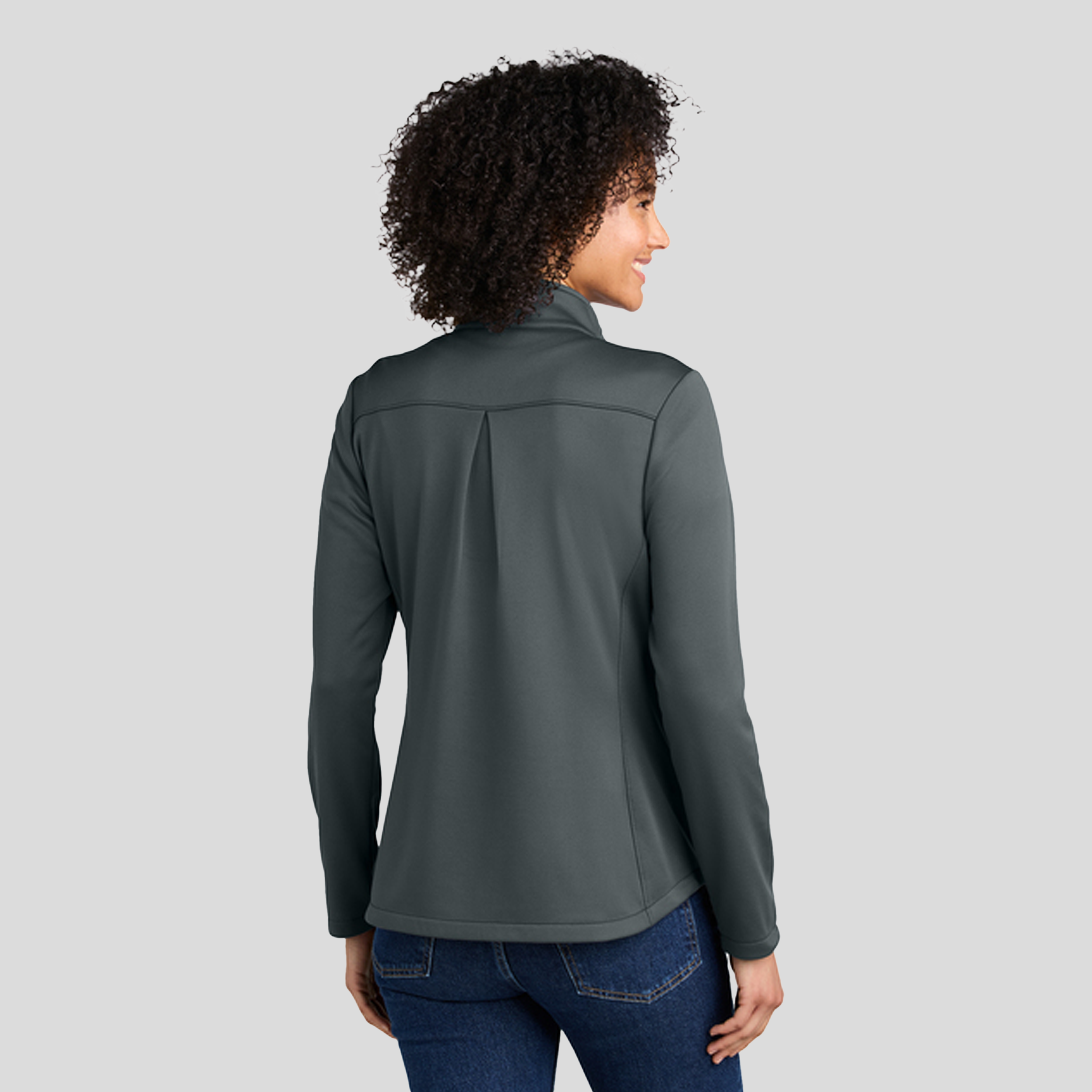 Womenβs Smooth Mid Layer Fleece 1/2-Zip | Iron Gate