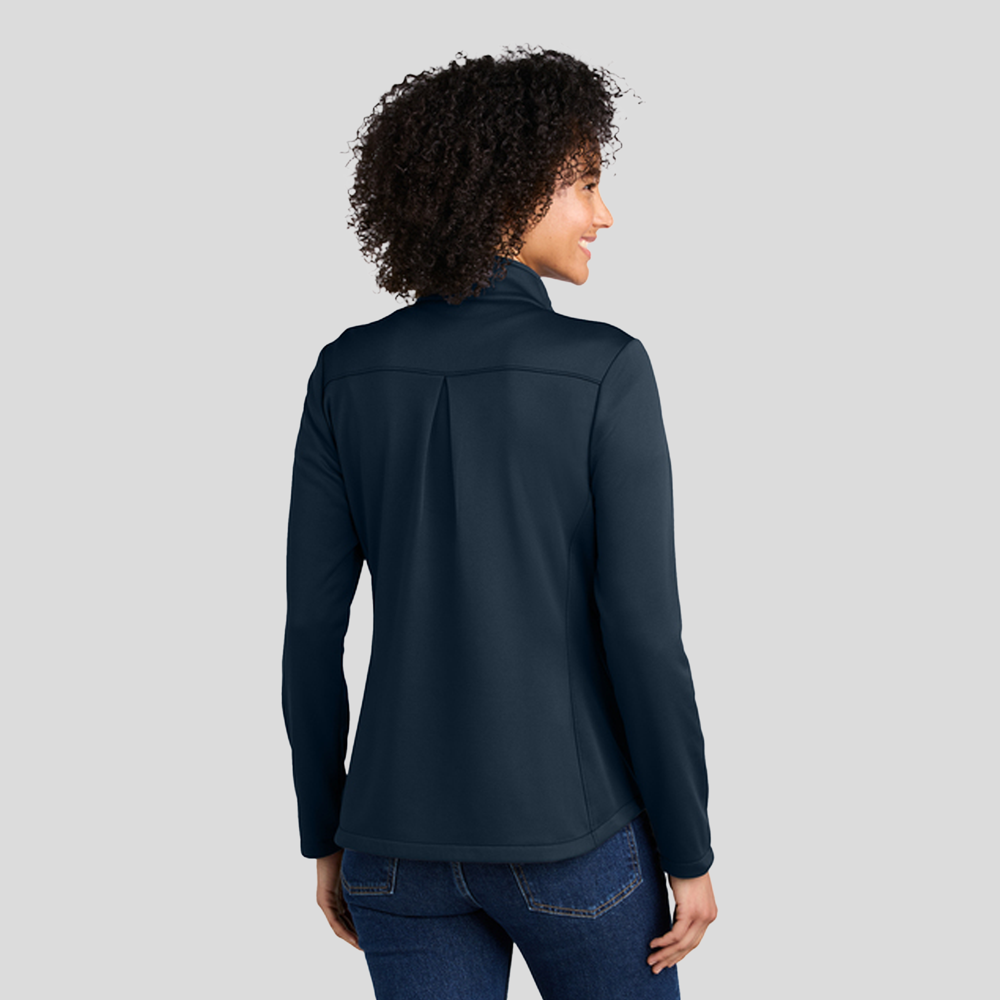 Womenβs Smooth Mid Layer Fleece 1/2-Zip | River Blue Navy