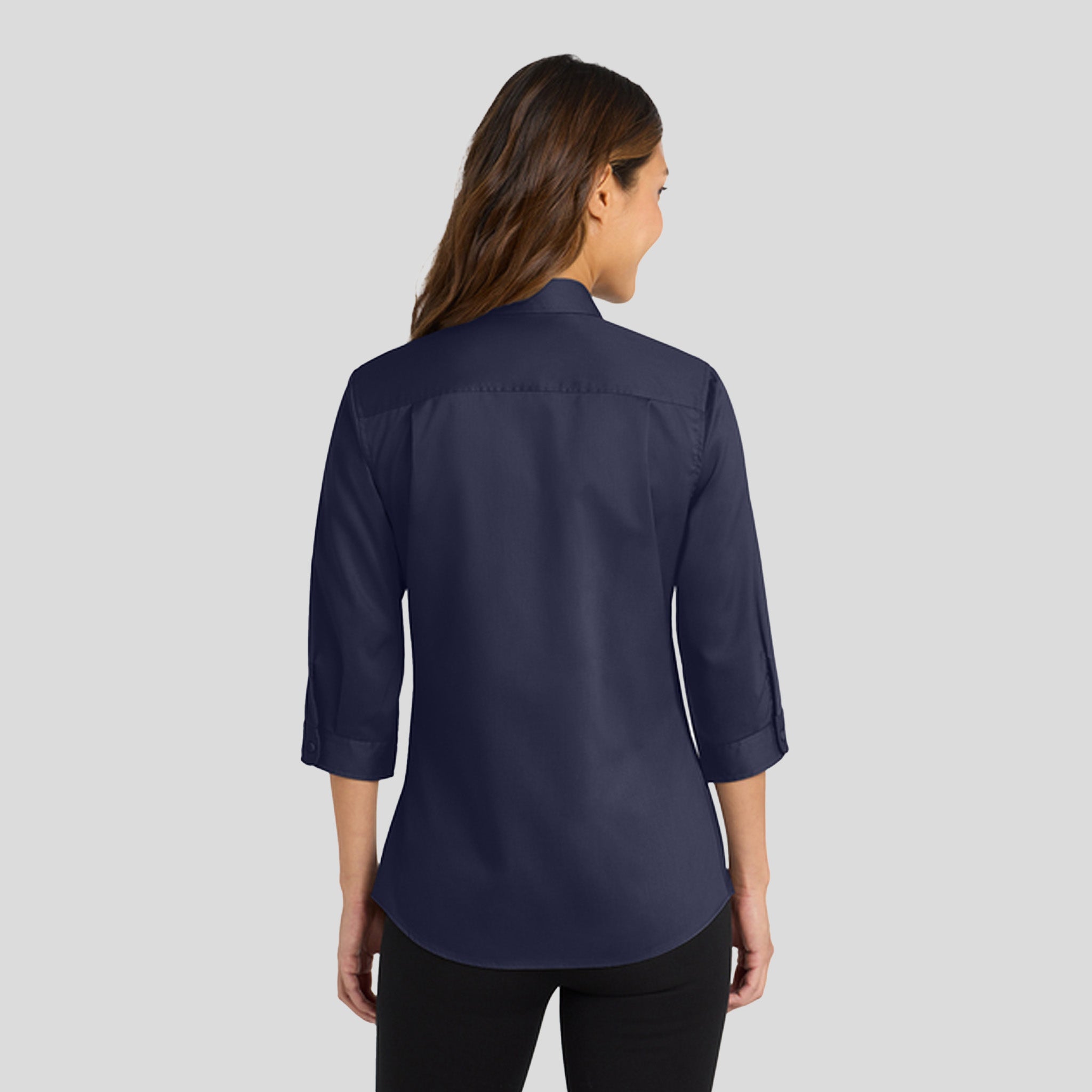 Women's 3/4-Sleeve SuperProβ’ Twill Shirt | True Navy