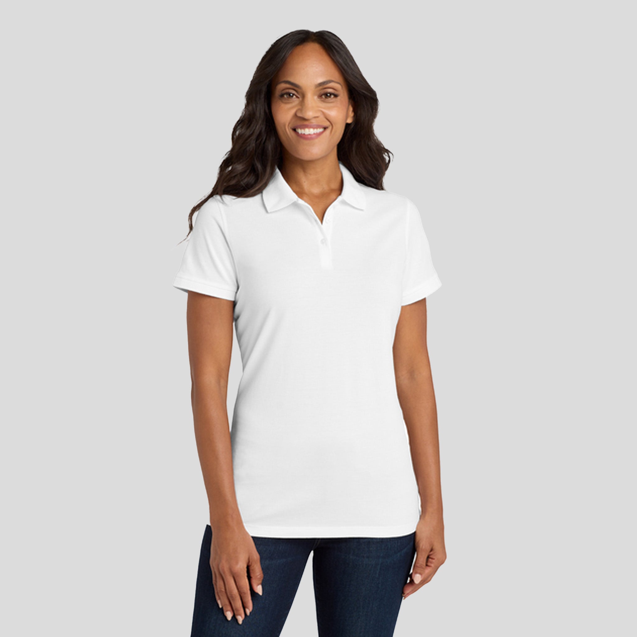 Women's EZCottonยฎ Polo | White
