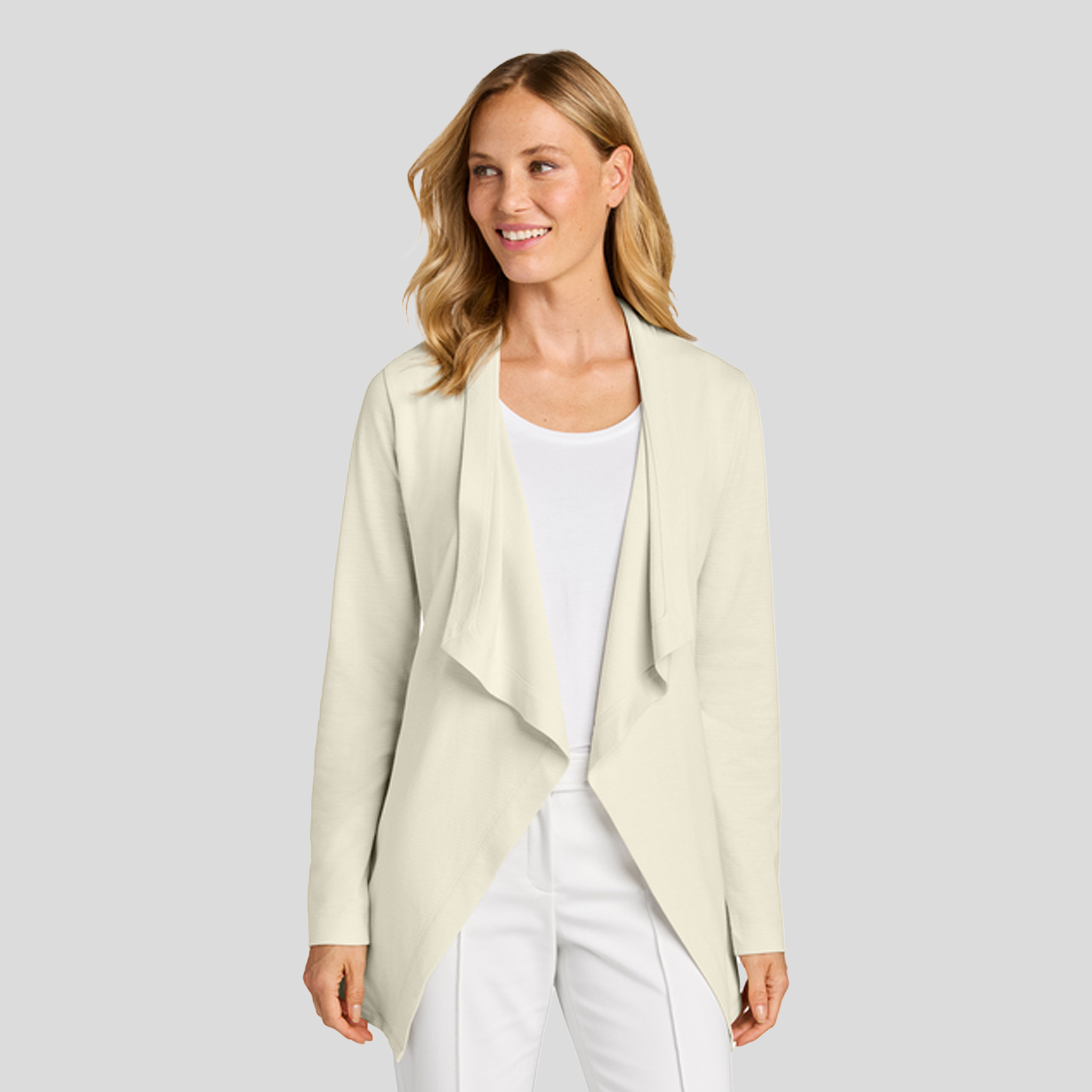 Womenβs Breakwater Open Cardigan | Parchment